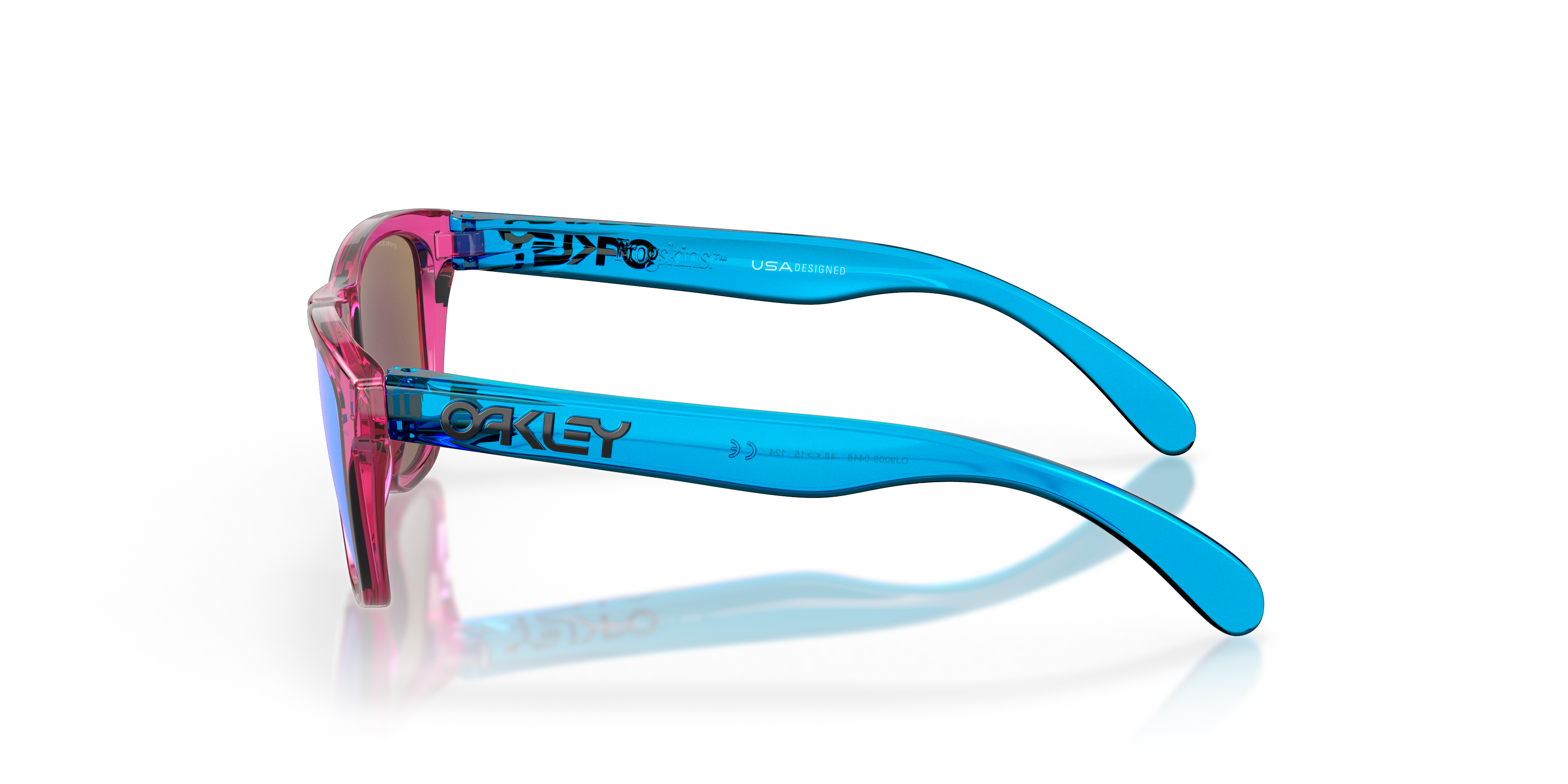 Oakley OJ9009 Frogskins XXS Youth Square Prizm Sunglasses - Acid Pink Frame