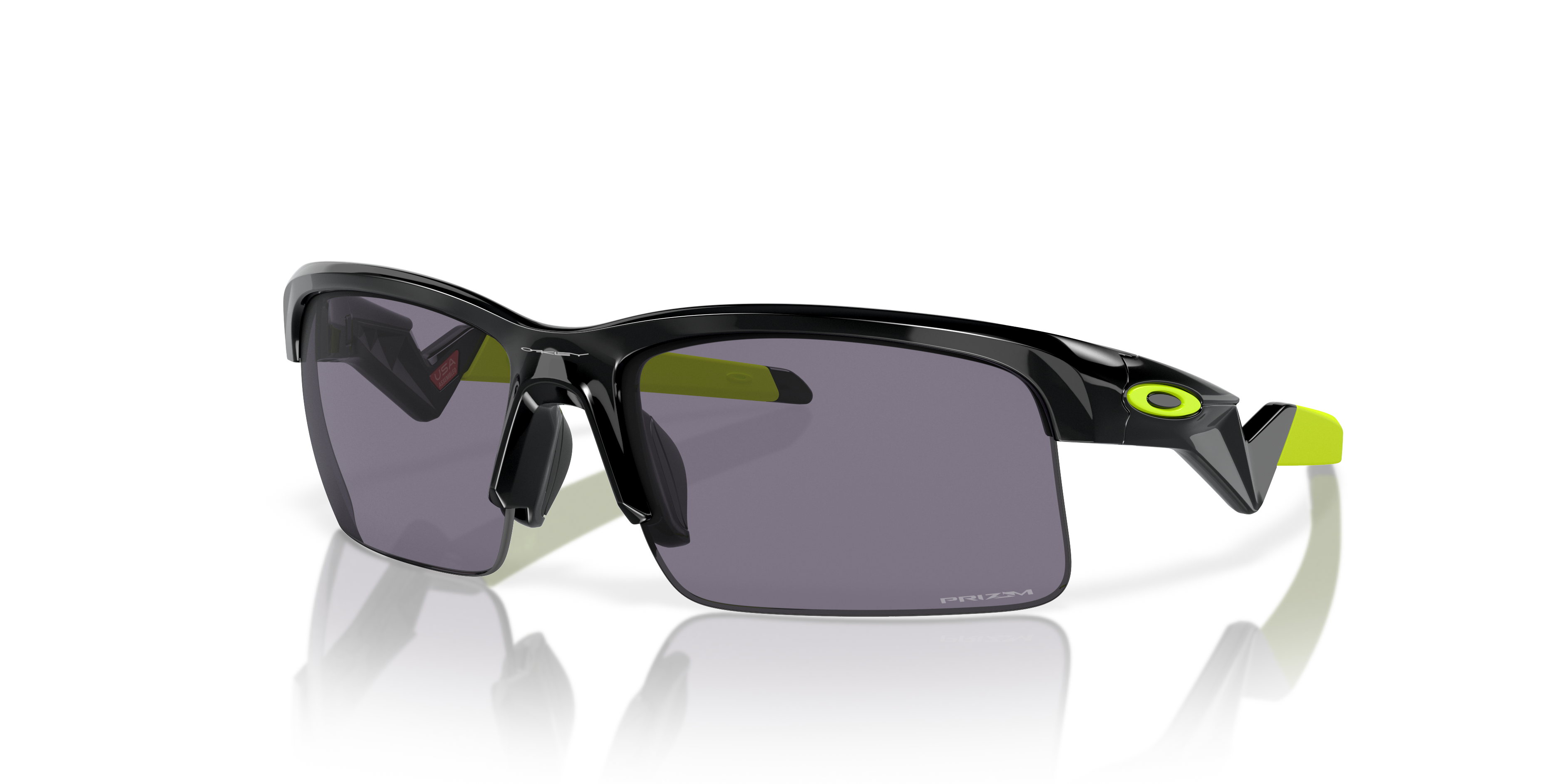 Oakley OJ9013 Capacitor Youth Rectangle Prizm Sunglasses - Polished White Frame