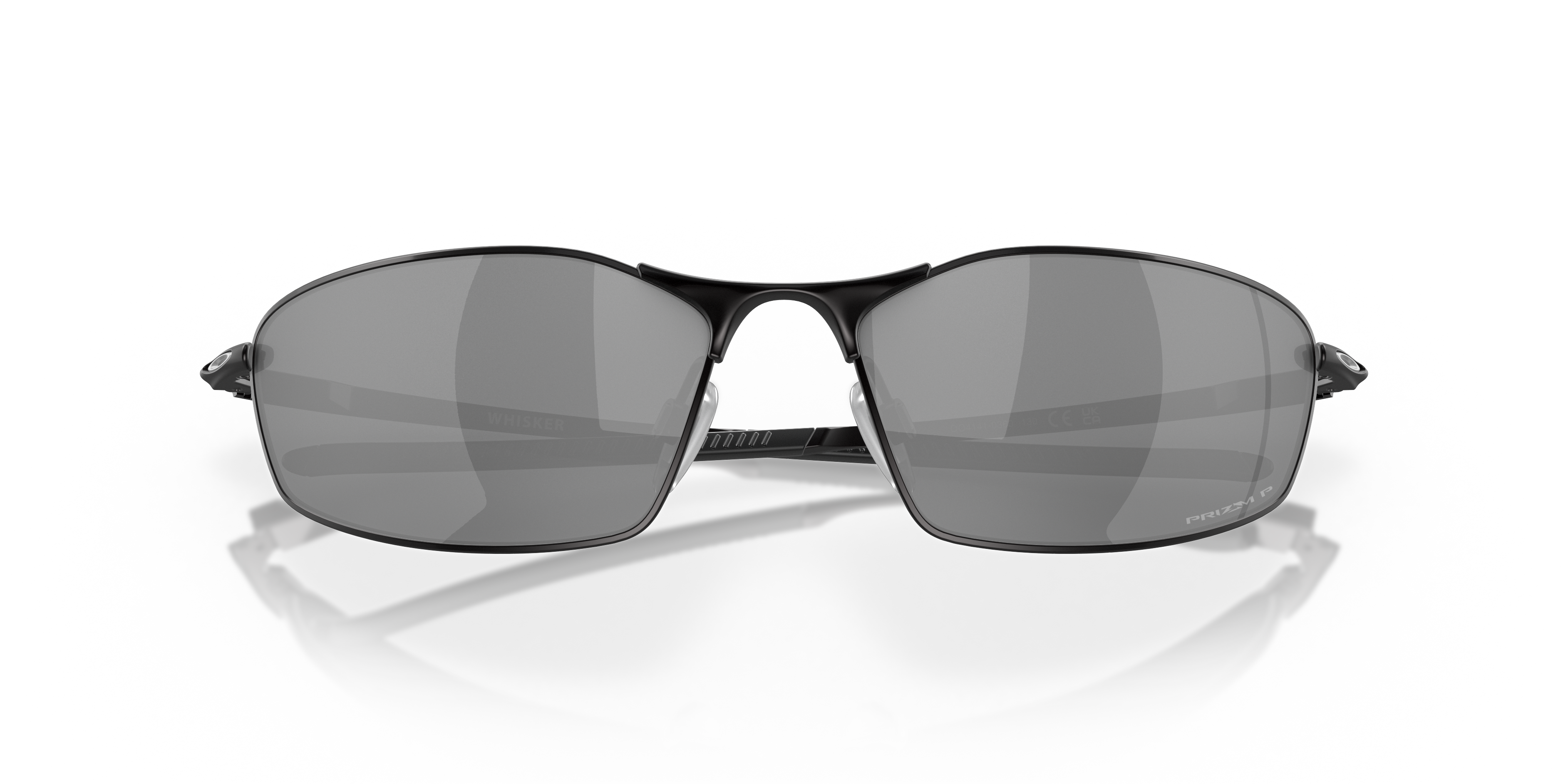 Oakley OO4141 Whisker Men's Oval Prizm Sunglasses - Satin Black Frame