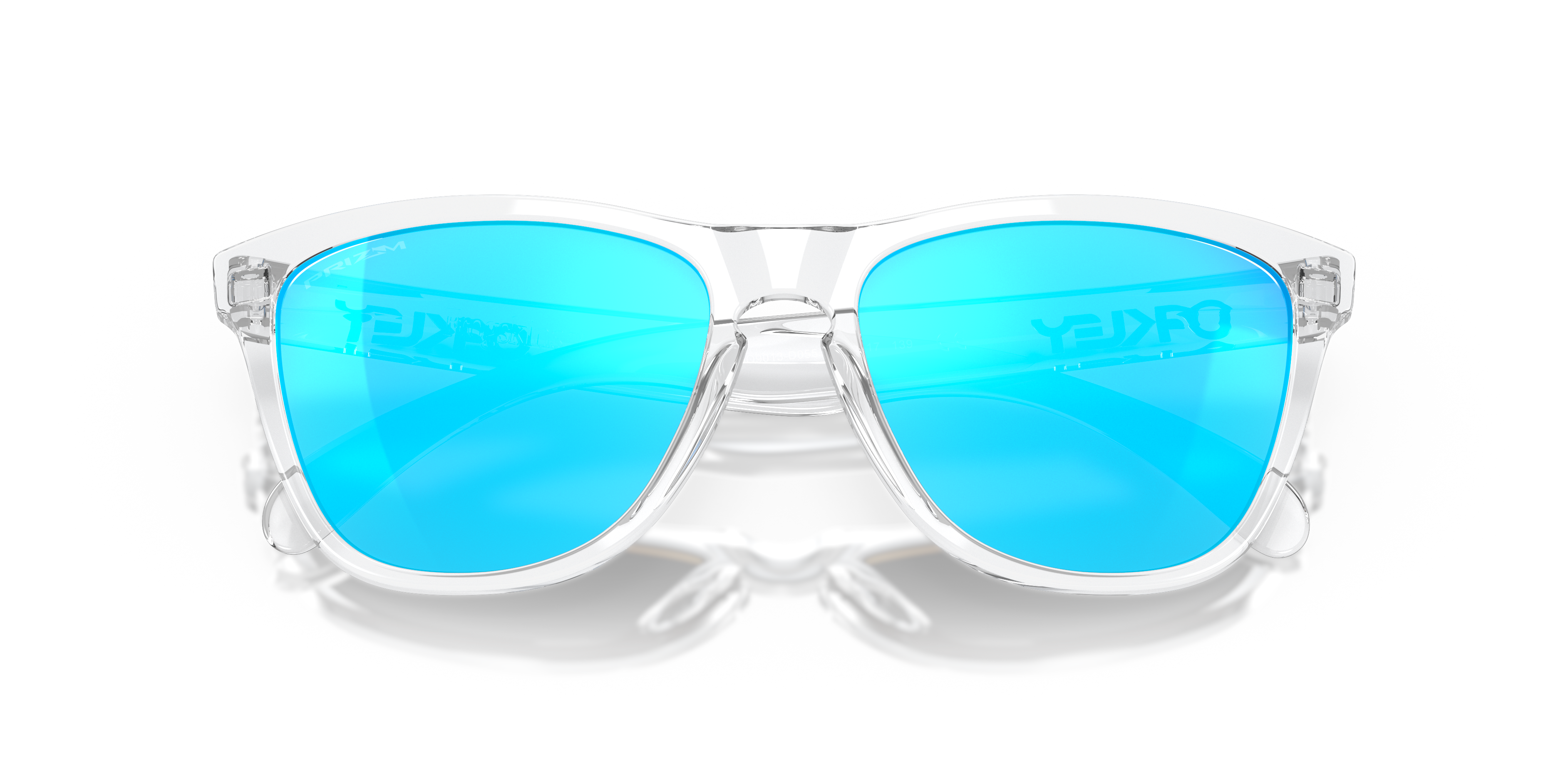 Oakley OO9013 Frogskins Unisex Square Prizm Sunglasses - Polished Black Frame