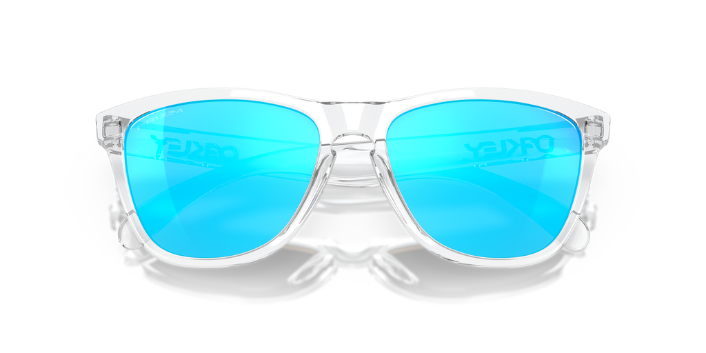 Oakley OO9013 Frogskins Unisex Square Prizm Sunglasses - Crystal Clear Frame