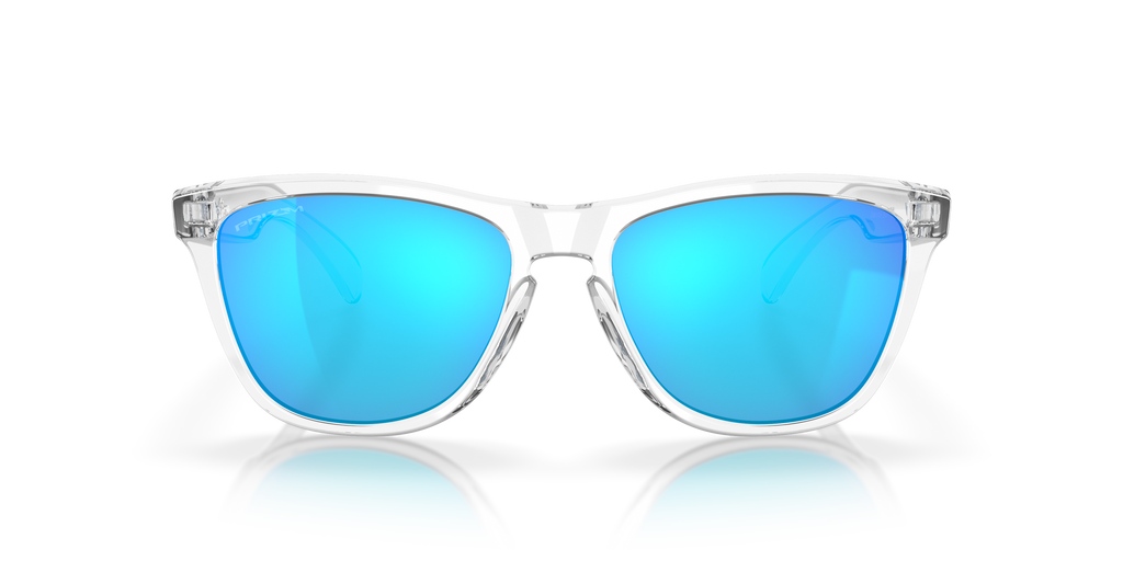Oakley OO9013 Frogskins Unisex Square Prizm Sunglasses - Crystal Clear Frame