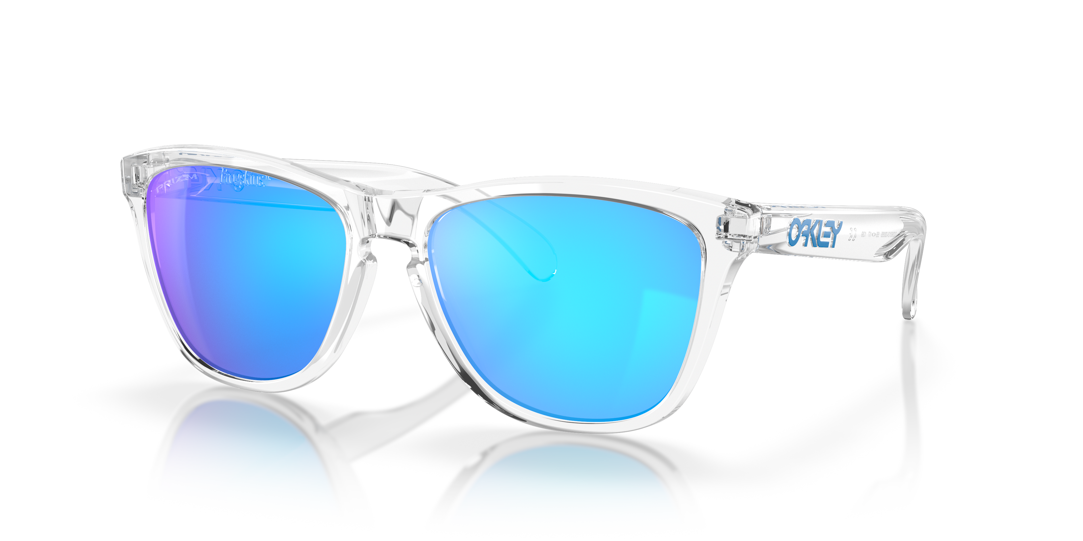 Oakley OO9013 Frogskins Unisex Square Prizm Sunglasses - Matte Black Frame