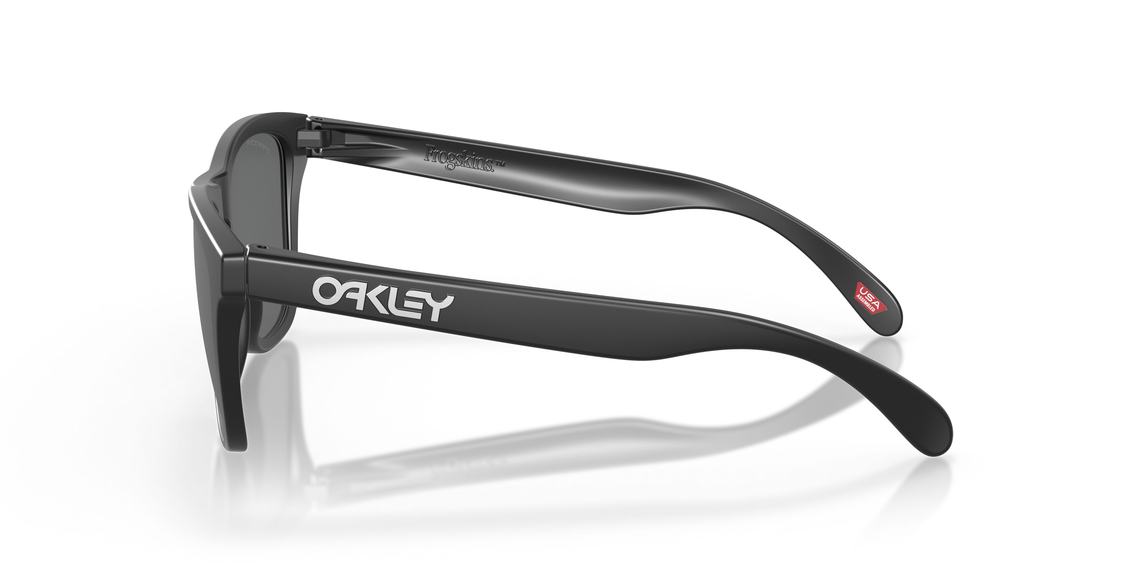 Oakley OO9013 Frogskins Unisex Square Prizm Sunglasses - Matte Black Frame