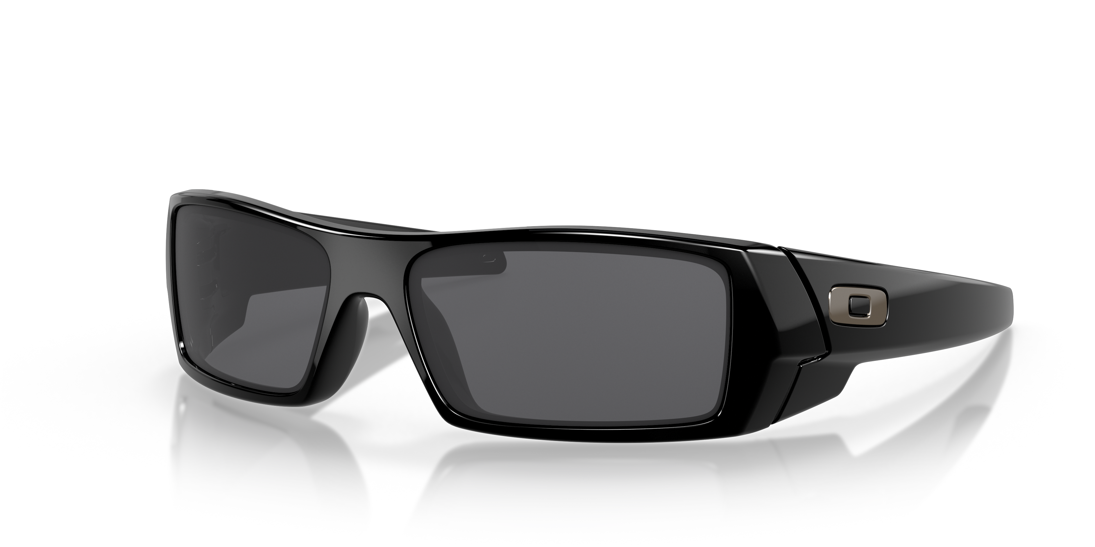 Oakley OO9014 Gascan Men's Rectangle Prizm Sunglasses - Polished Black Frame