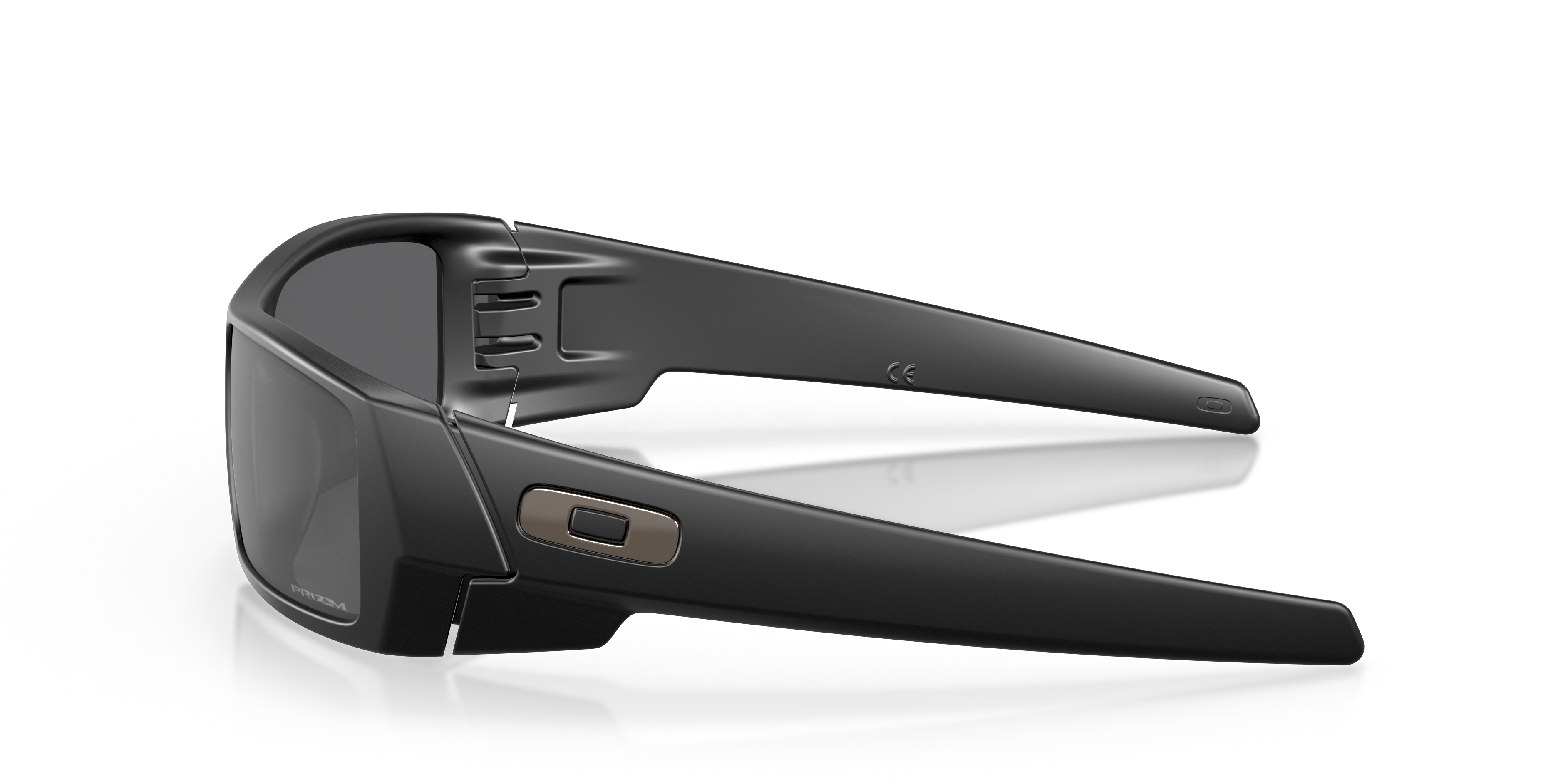 Oakley OO9014 Gascan Men's Rectangle Prizm Sunglasses - Polished Black Frame