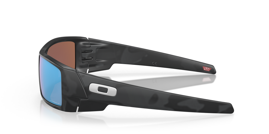 Oakley OO9014 Gascan Men's Rectangle Prizm Sunglasses - Polished Black Frame
