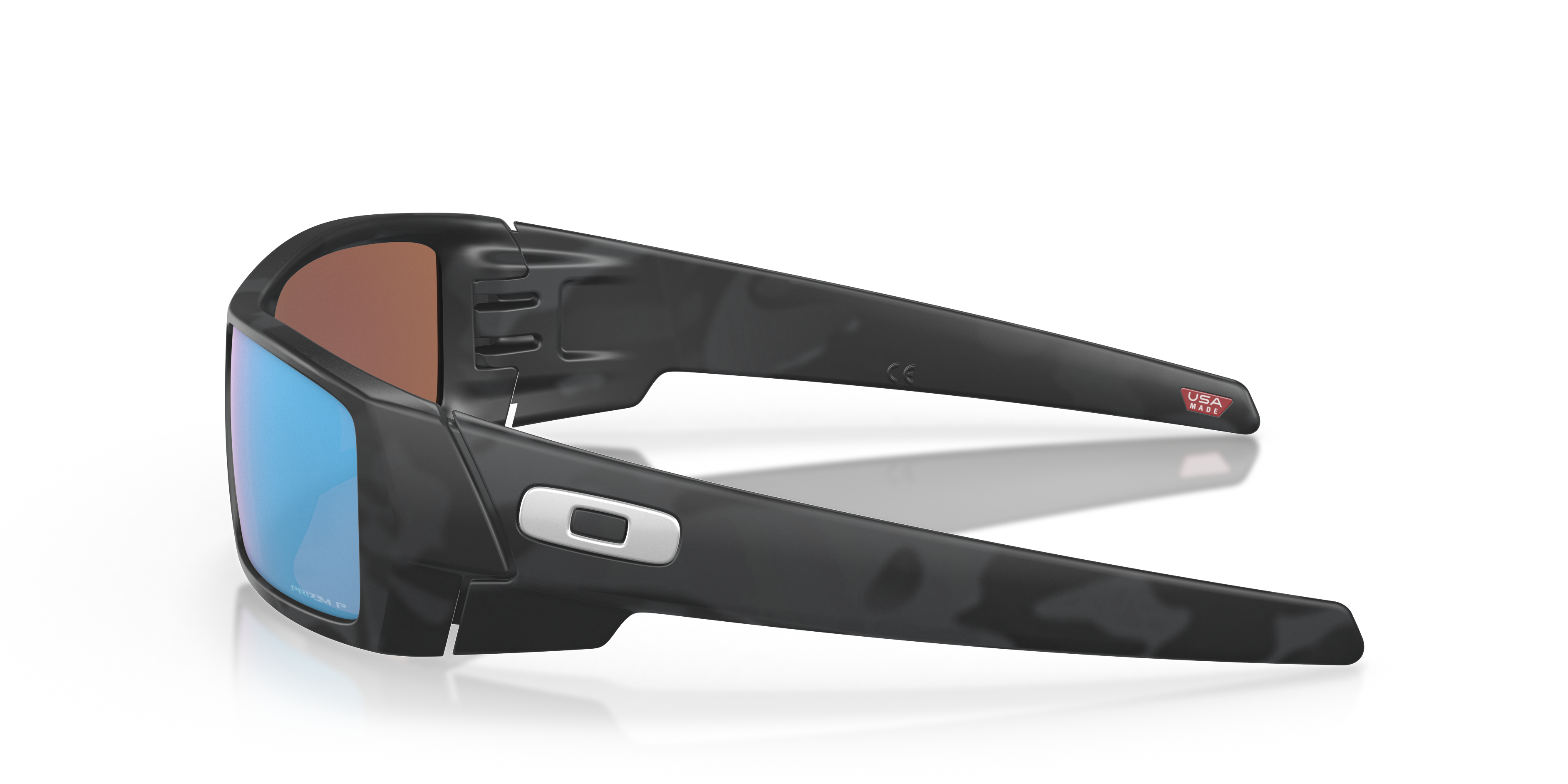 Oakley OO9014 Gascan Men's Rectangle Prizm Sunglasses - Polished Black Frame
