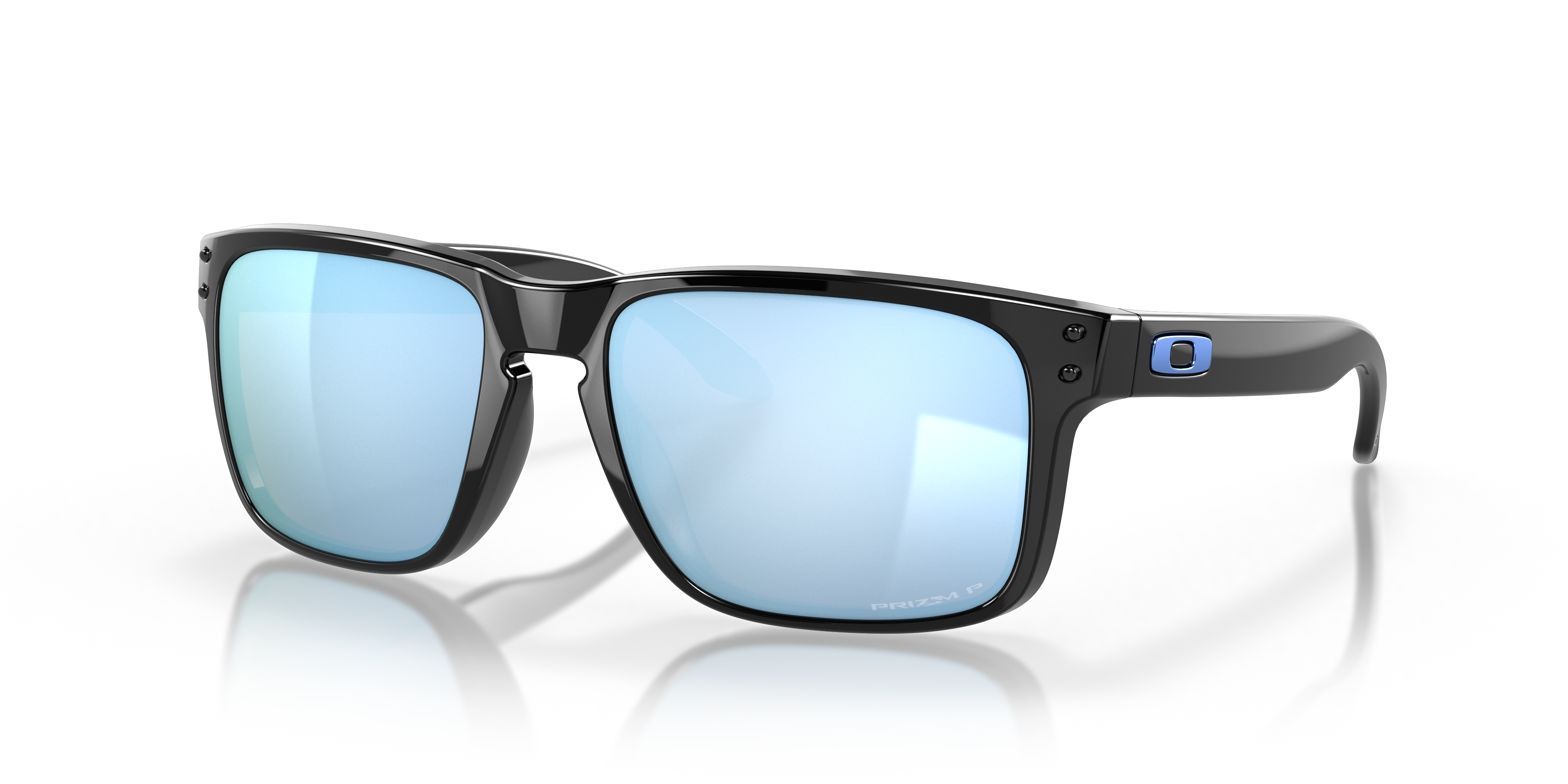 Oakley OO9102 Holbrook Men's Square Prizm Sunglasses - Polished Black Frame