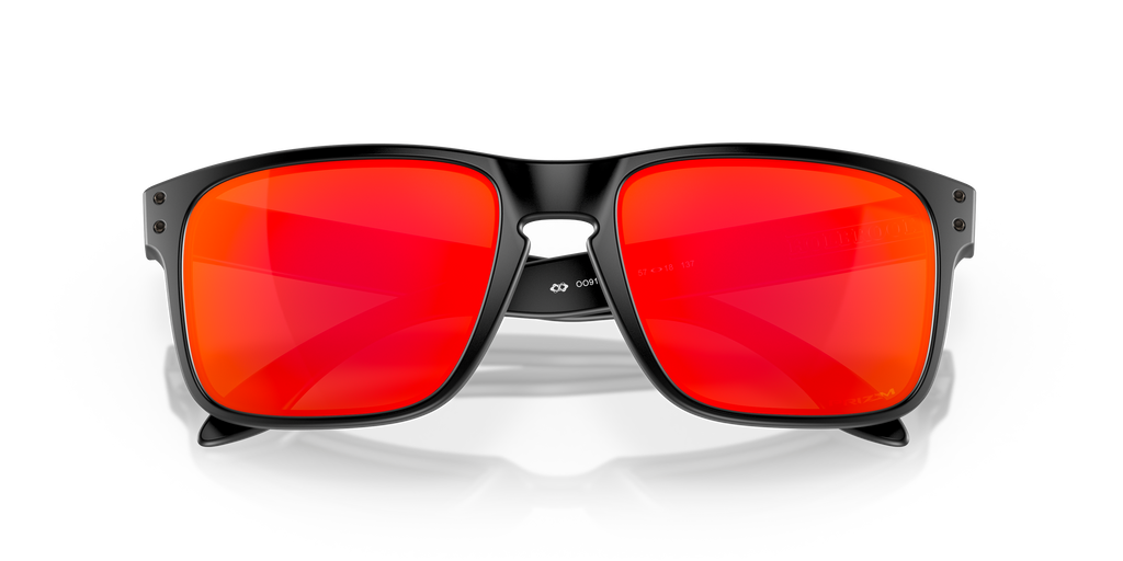 Oakley OO9102 Holbrook Men's Square Prizm Sunglasses - Polished Black Frame