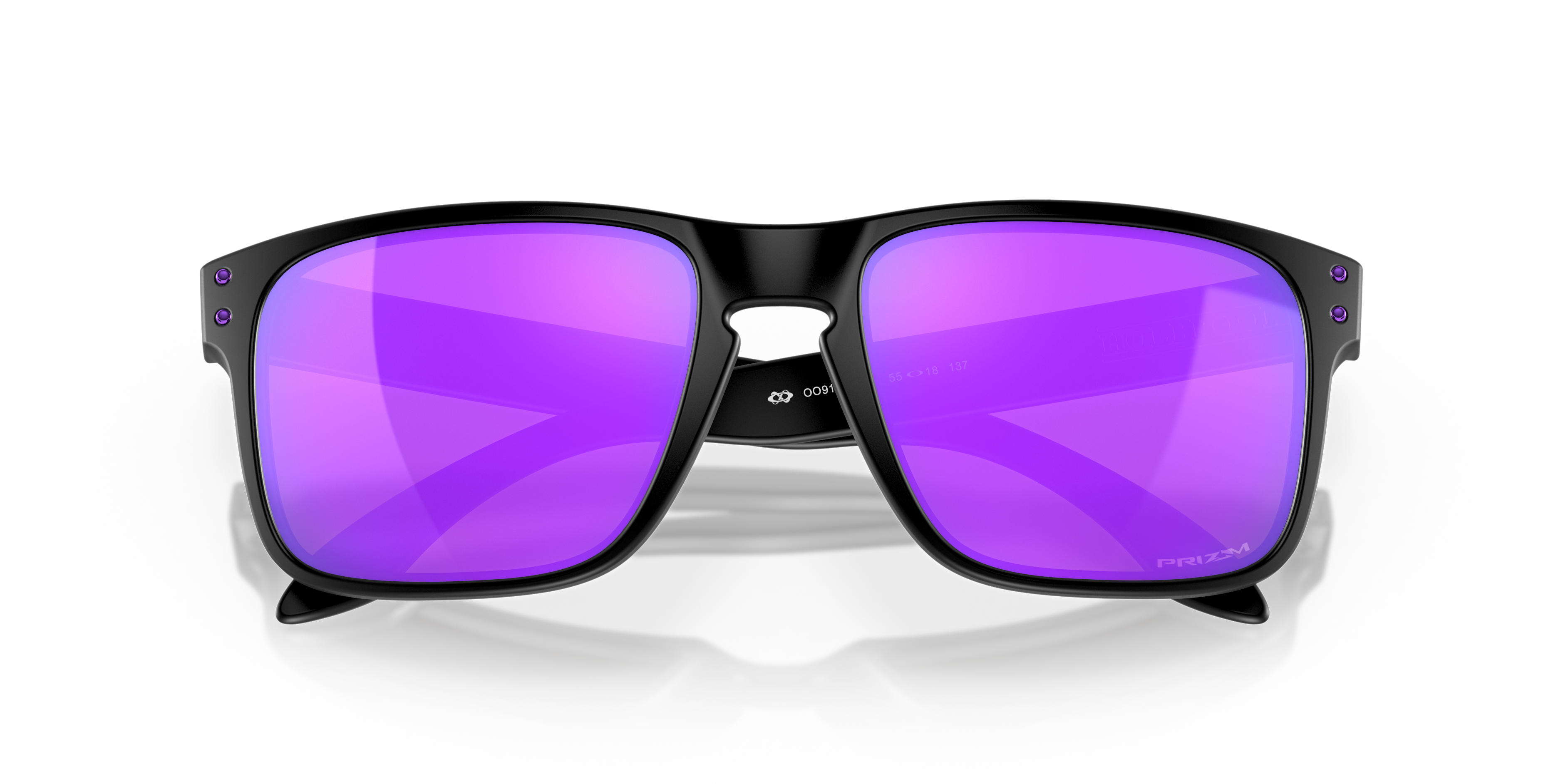 Oakley OO9102 Holbrook Men's Square Prizm Sunglasses - Polished Black Frame