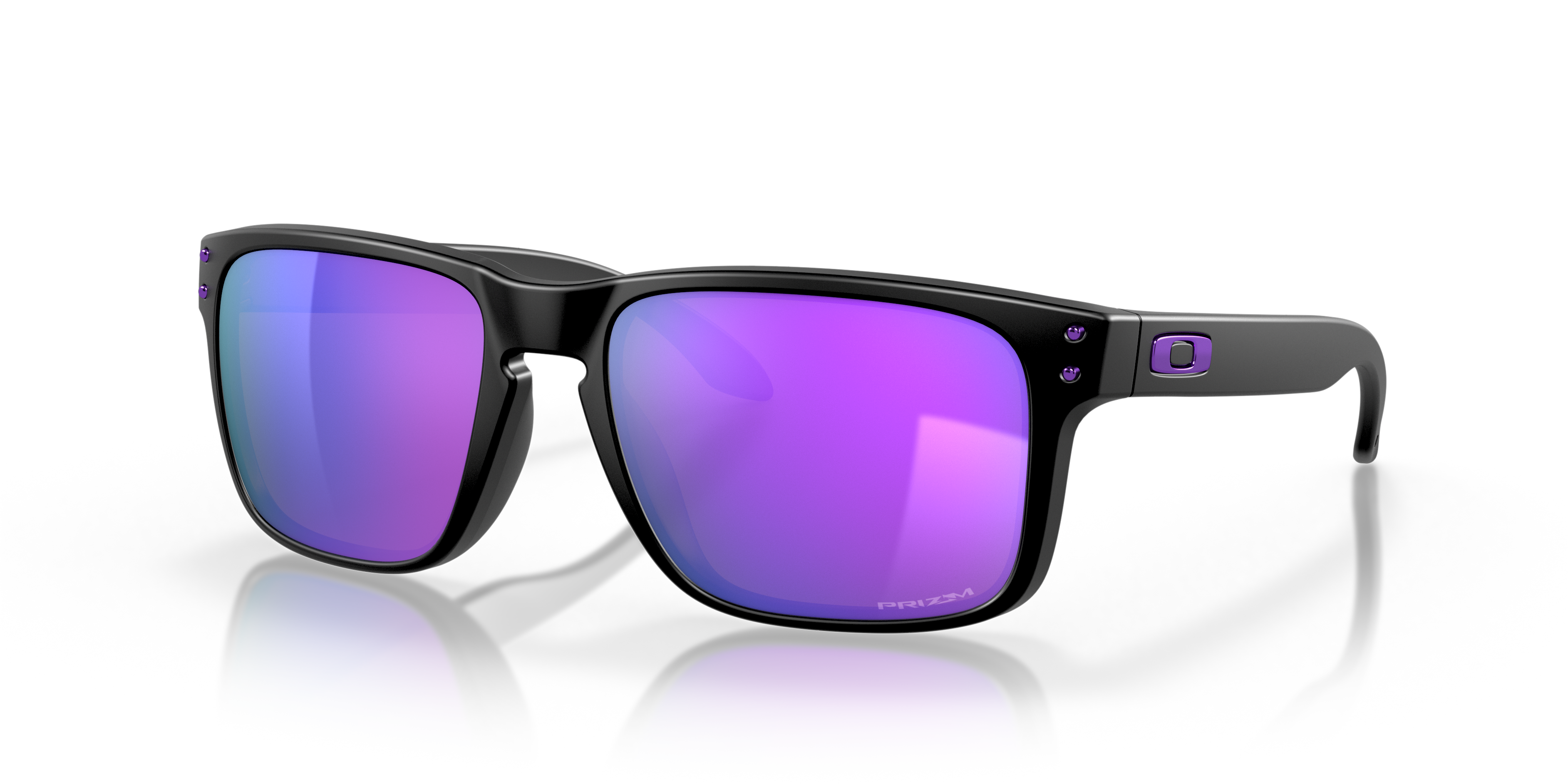 Oakley OO9102 Holbrook Men's Square Prizm Sunglasses - Polished Black Frame