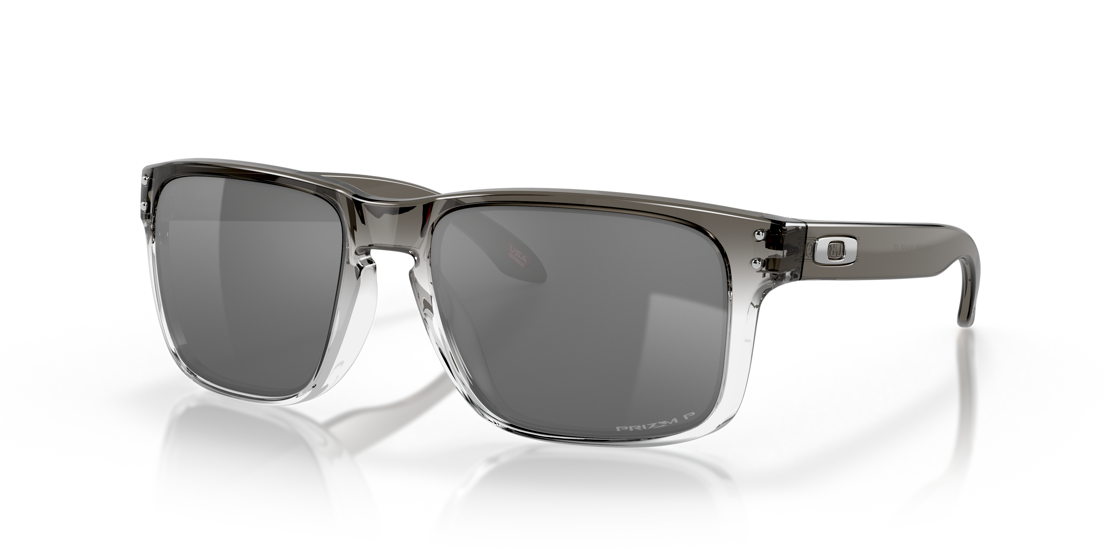 Oakley OO9102 Holbrook Men's Square Prizm Sunglasses - Matte Black Frame