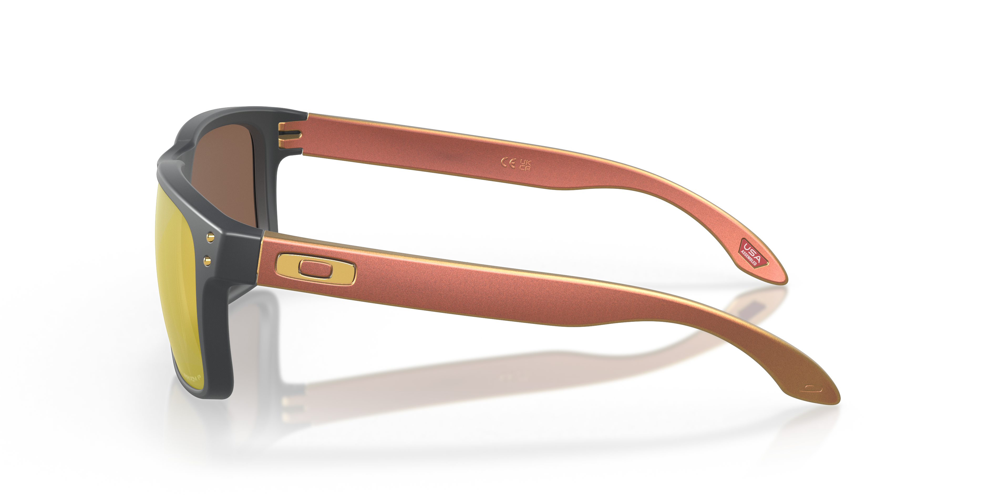 Oakley OO9102 Holbrook Men's Square Prizm Sunglasses - Polished Black Frame