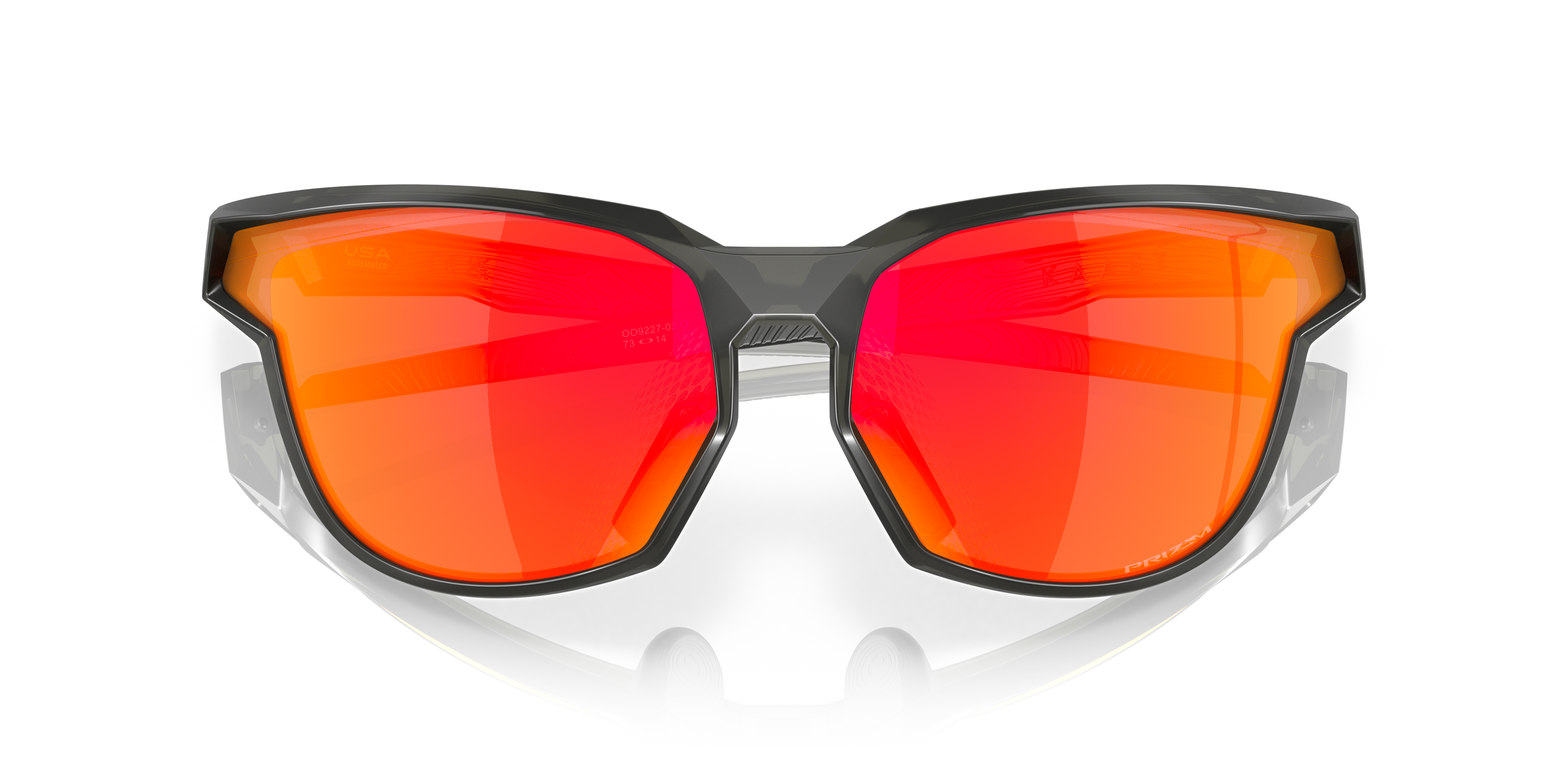 Oakley OO9227 Kaast Men's Oval Prizm Sunglasses - Matte Black Frame