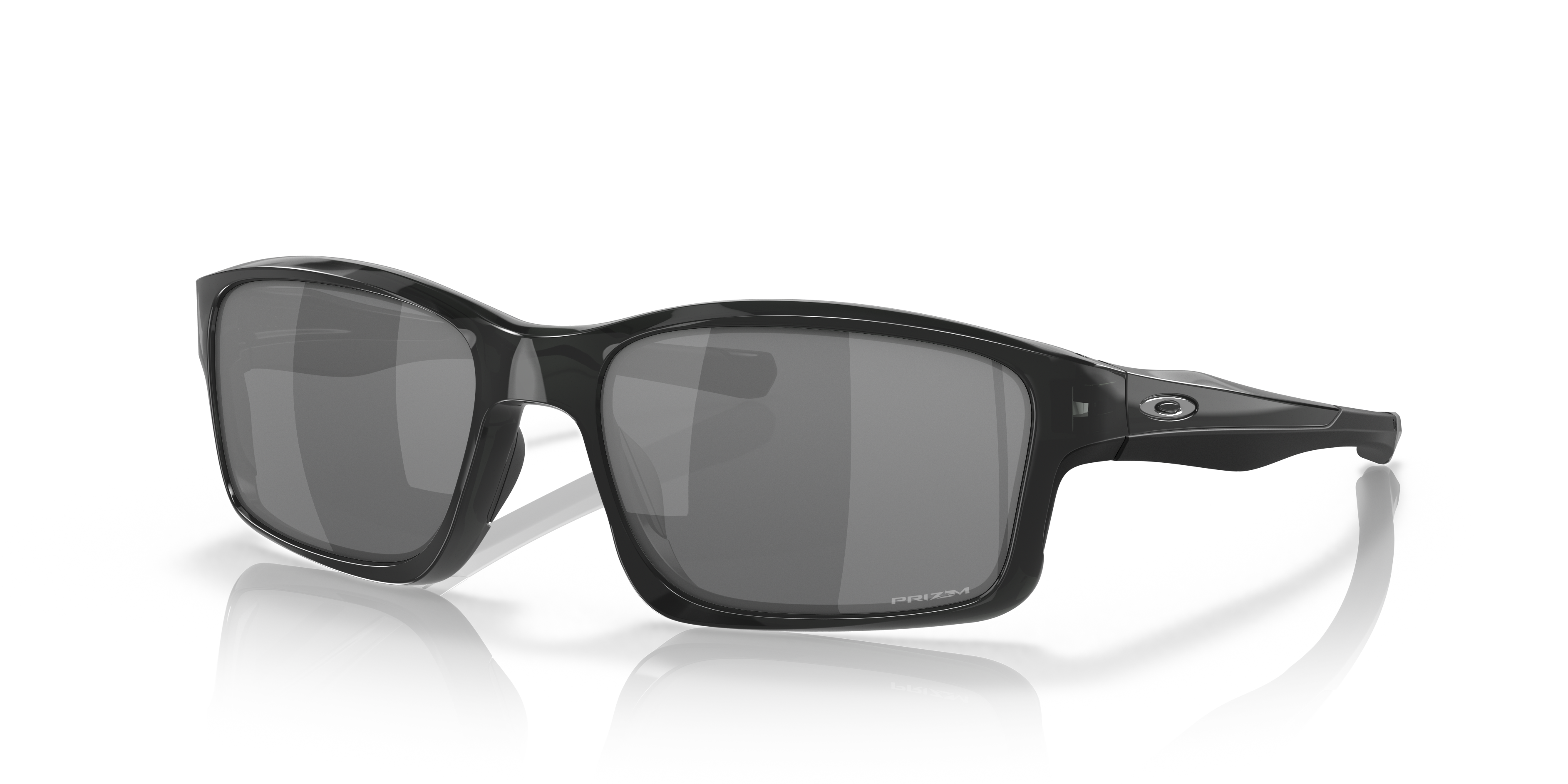 Oakley OO9247 Chainlink Men's Rectangle Polarized Sunglasses - Matte Black Frame