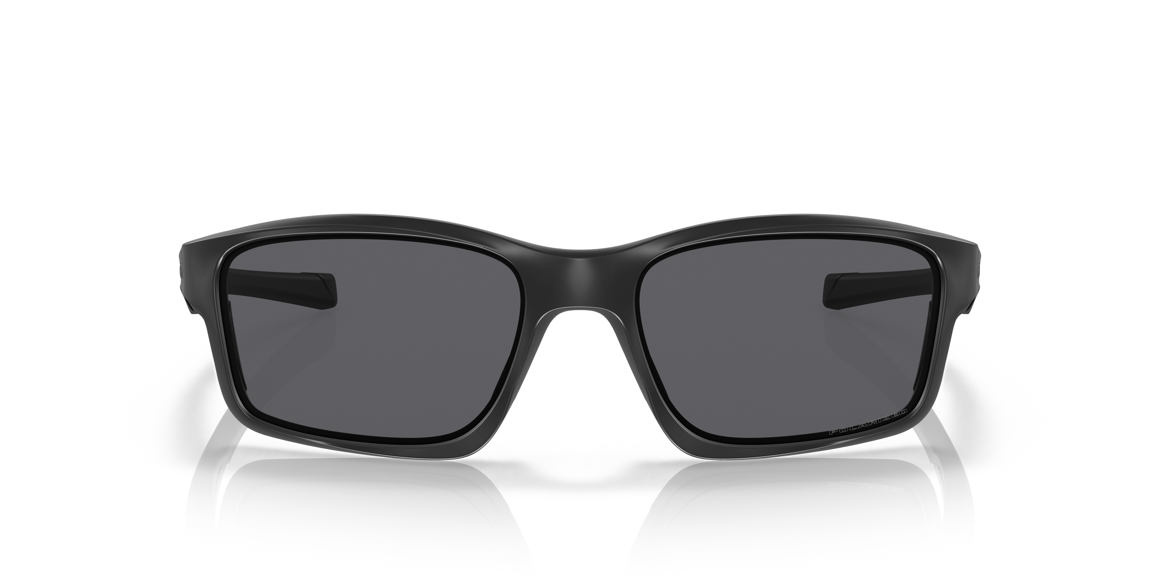 Oakley OO9247 Chainlink Men's Rectangle Polarized Sunglasses - Matte Black Frame