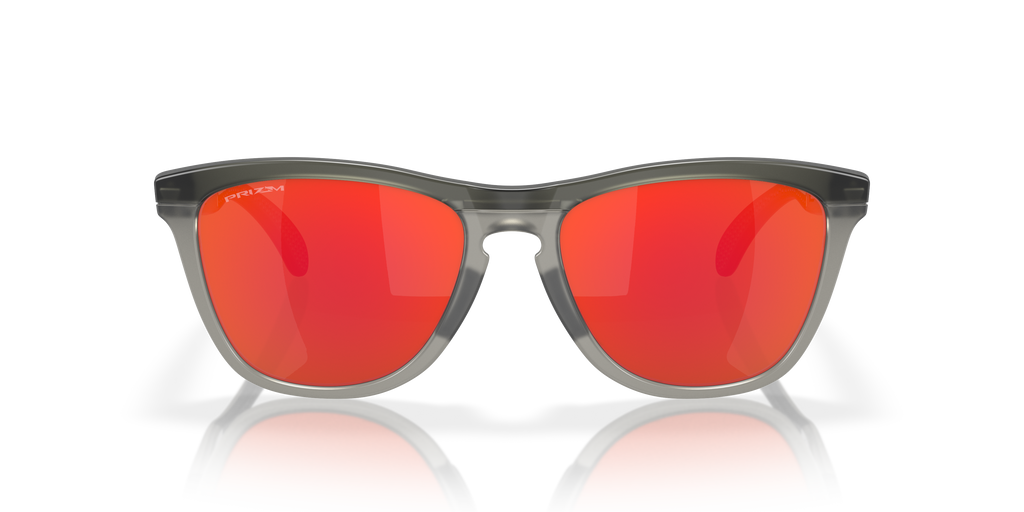 Oakley OO9284 Frogskins Range Men's Round Prizm Sunglasses - Matte Grey Smoke Frame