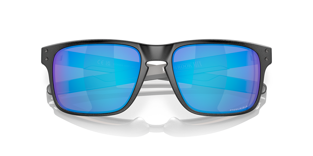 Oakley OO9384 Holbrook Mix Men's Square Prizm Polarized Sunglasses - Steel Frame