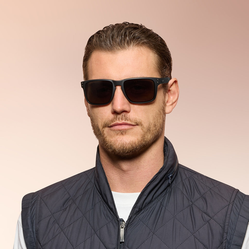 Oakley OO9417 Holbrook XL Men's Square Prizm Sunglasses - Matte Black Frame