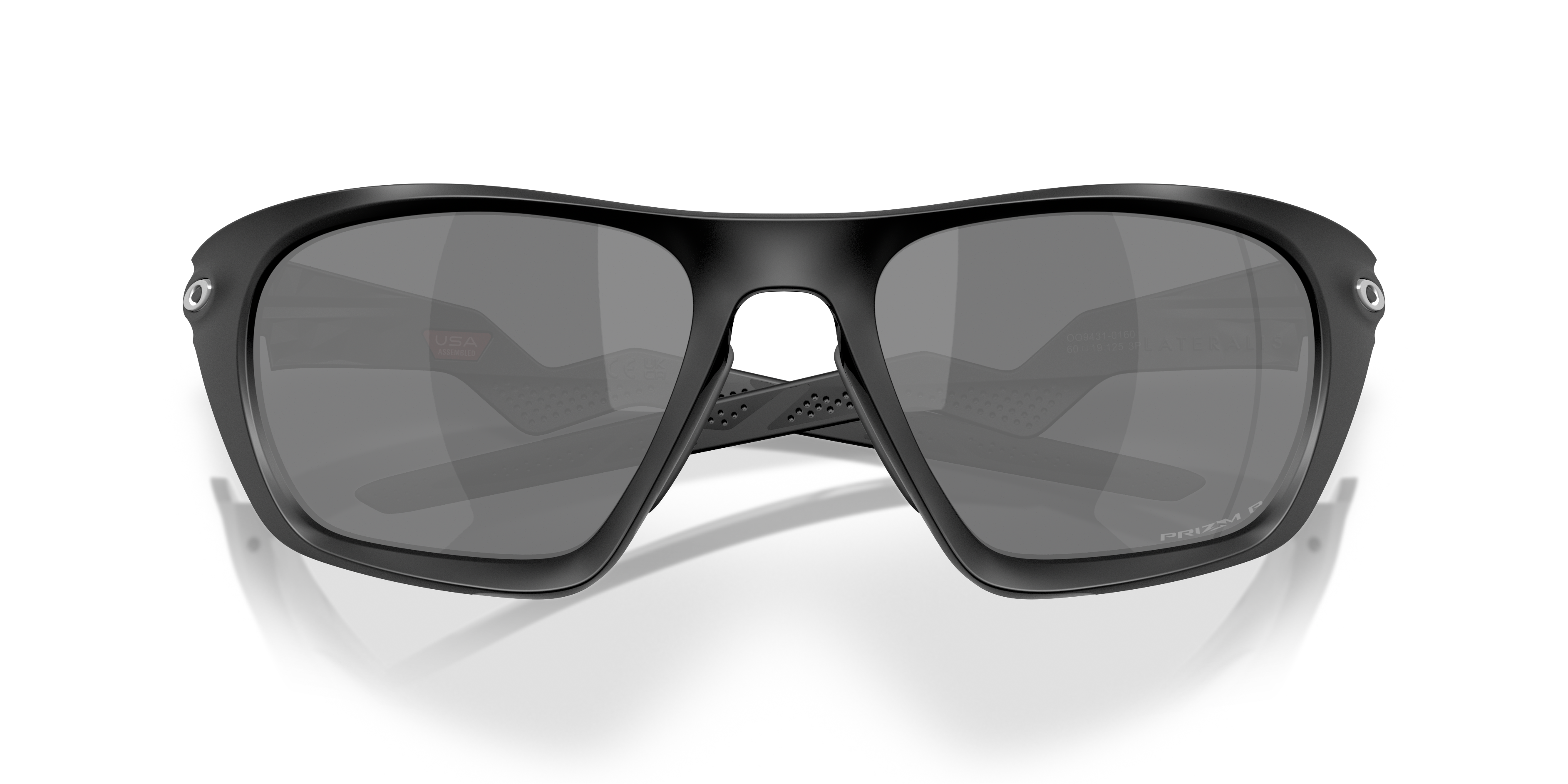 Oakley OO9431 Lateralis Men's Rectangle Prizm Sunglasses - Matte Black Frame