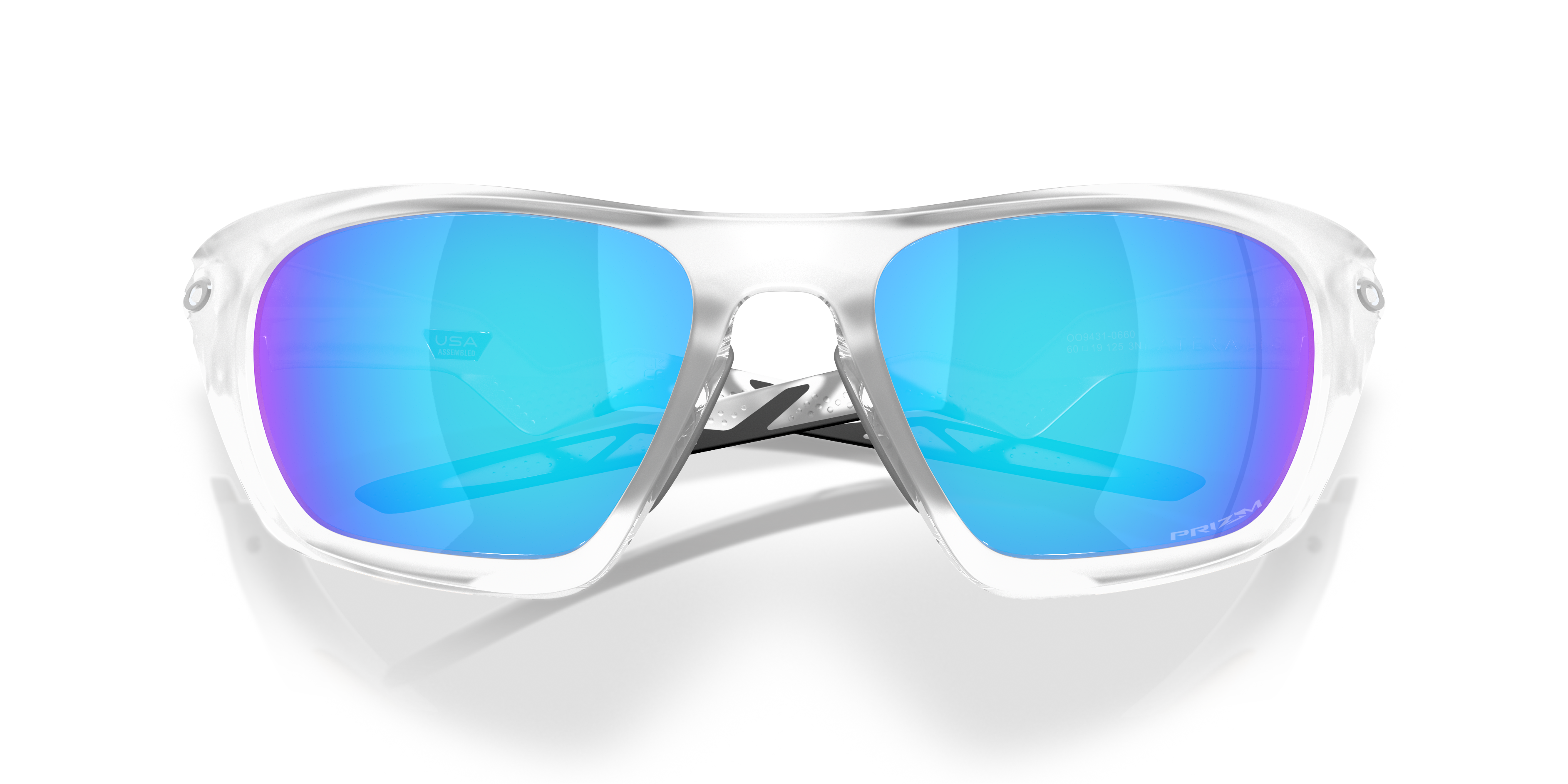 Oakley OO9431 Lateralis Men's Rectangle Prizm Sunglasses - Matte Black Frame