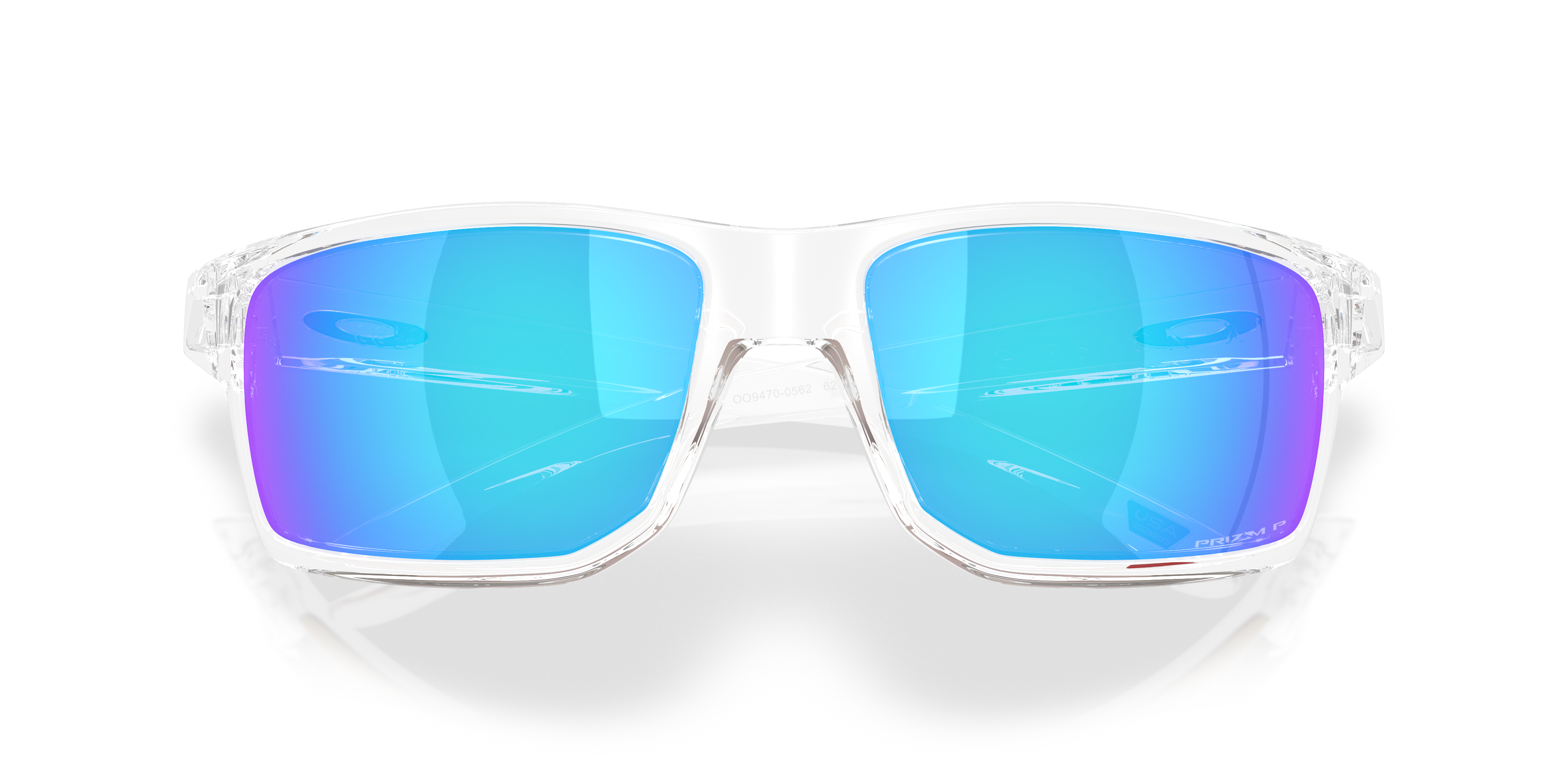 Oakley OO9470 Gibston XL Men's Rectangle Prizm Sunglasses - Clear Frame