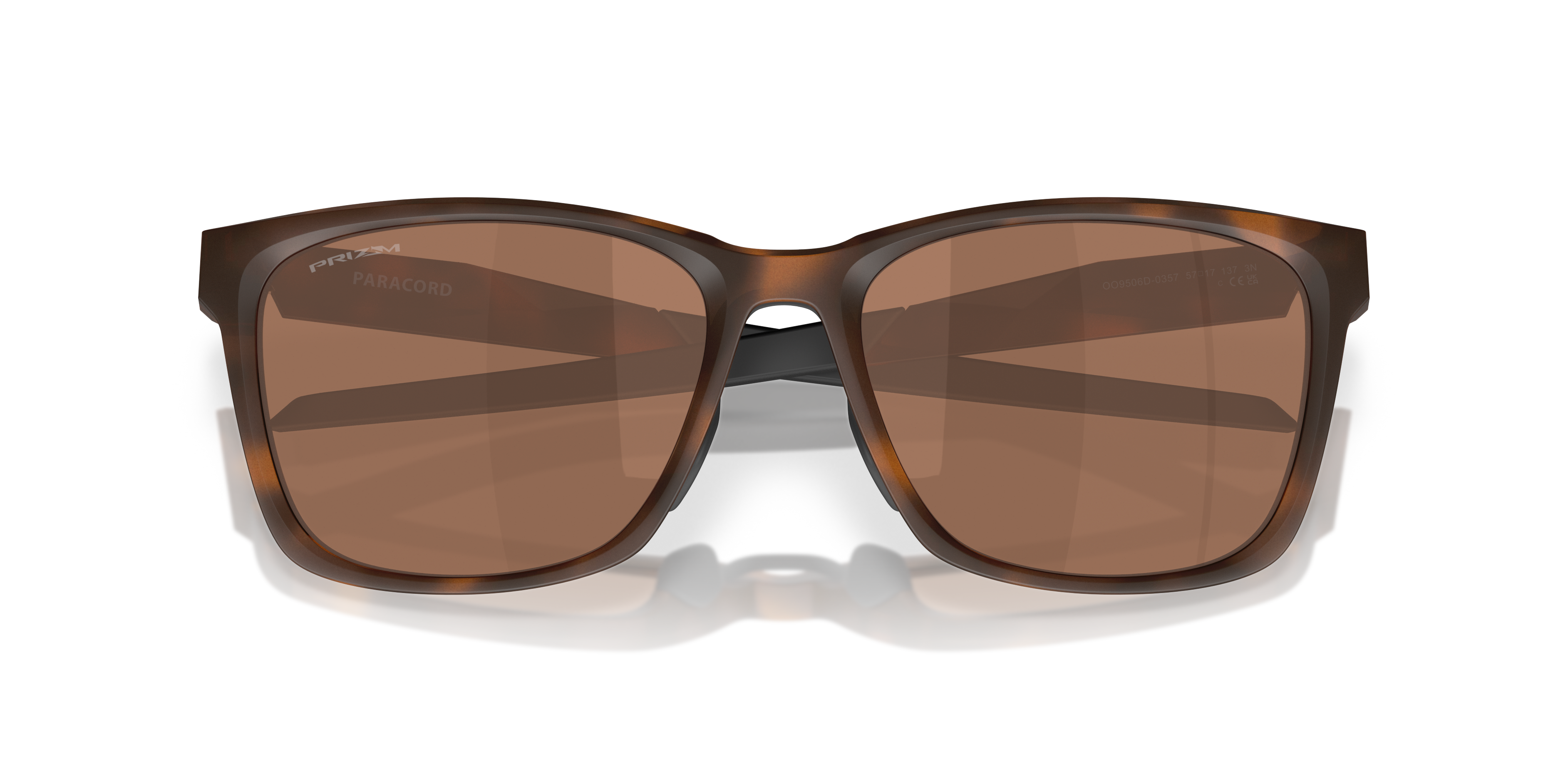 Oakley OO9506D Paracord Unisex Square Prizm Sunglasses - Matte Brown Tortoise Frame