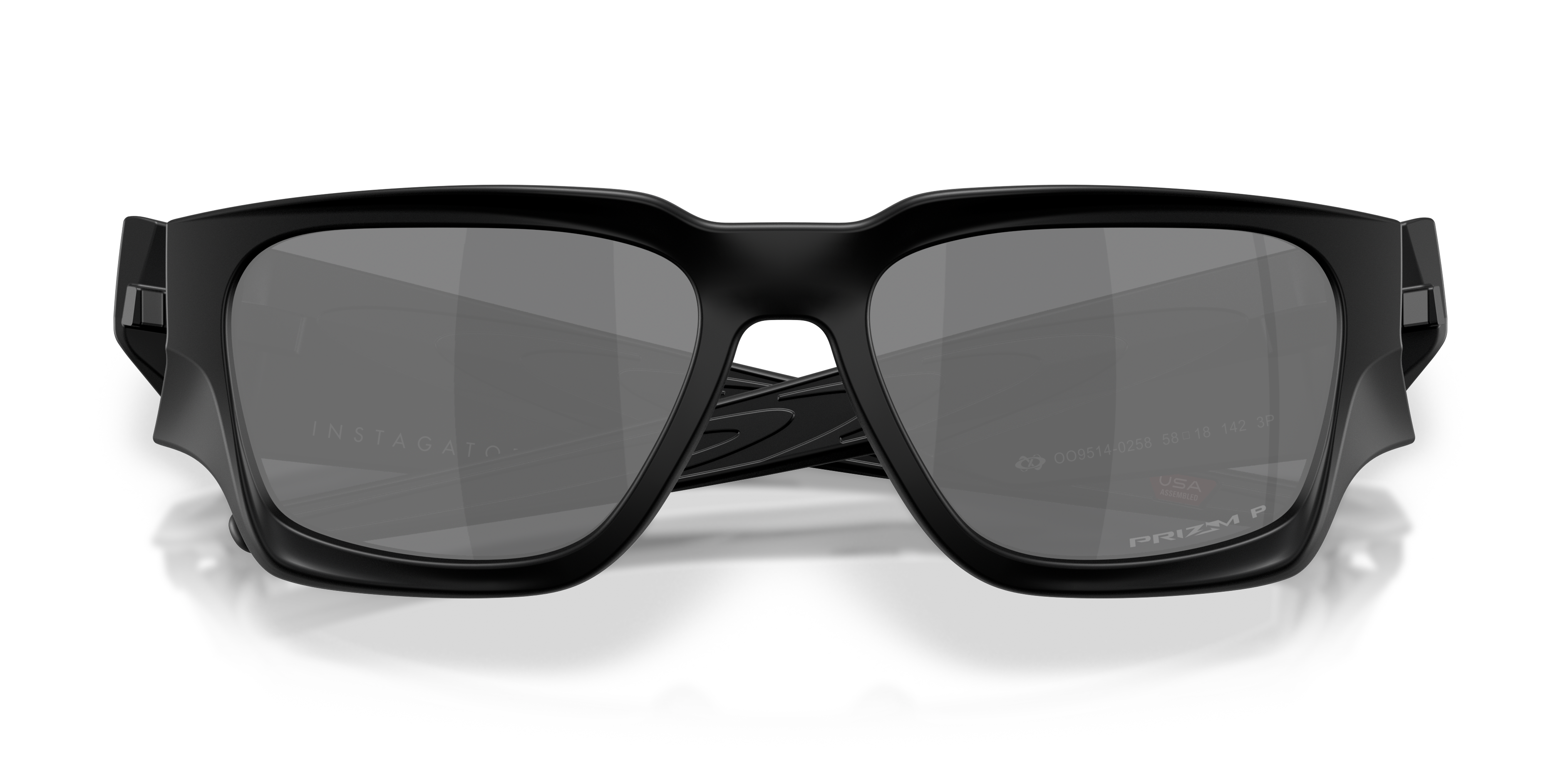 Oakley OO9514 Instagator Men's Rectangle Prizm Polarized Sunglasses - Matte White Frame