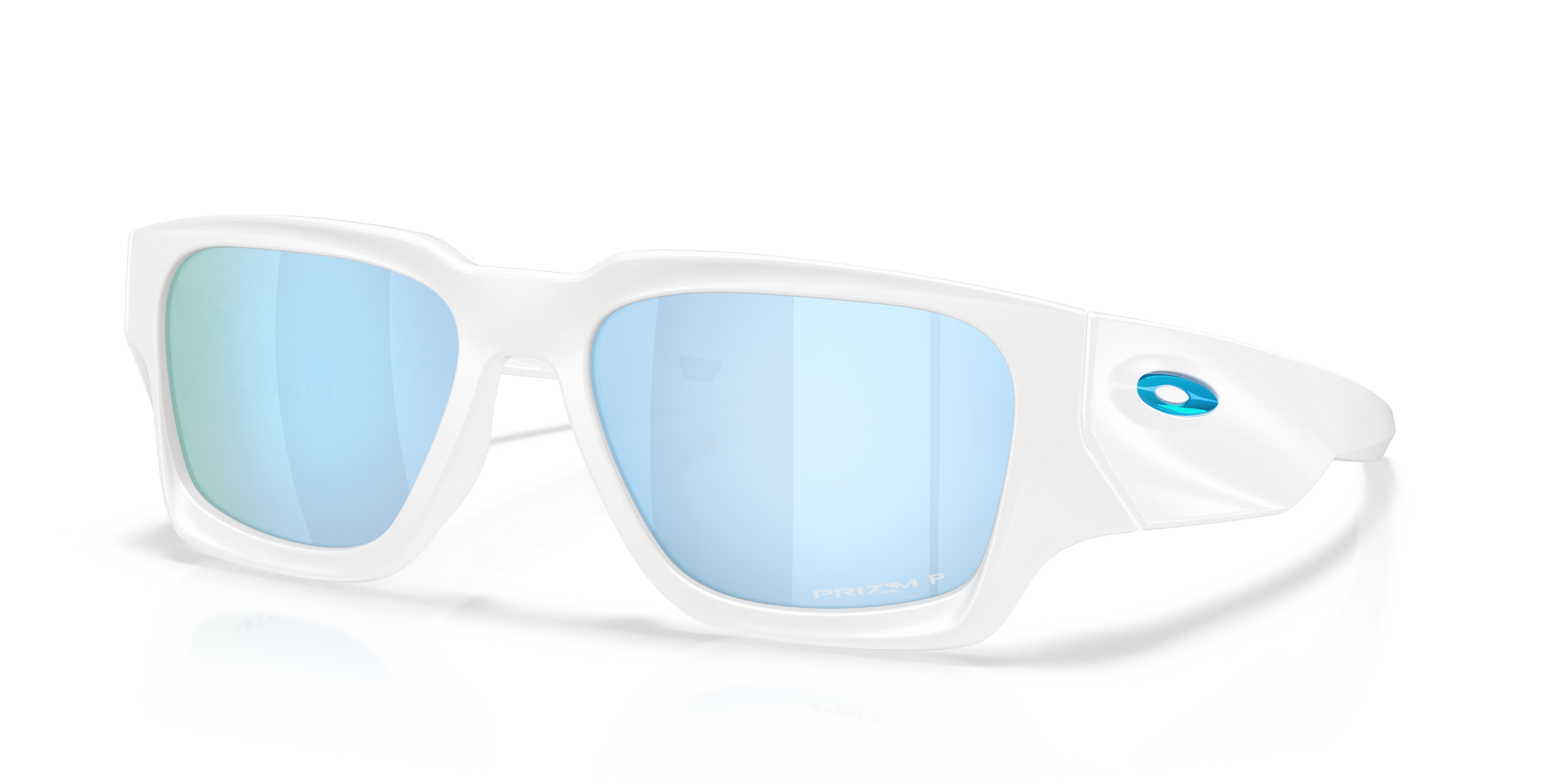 Oakley OO9514 Instagator Men's Rectangle Prizm Polarized Sunglasses - Matte Black Frame