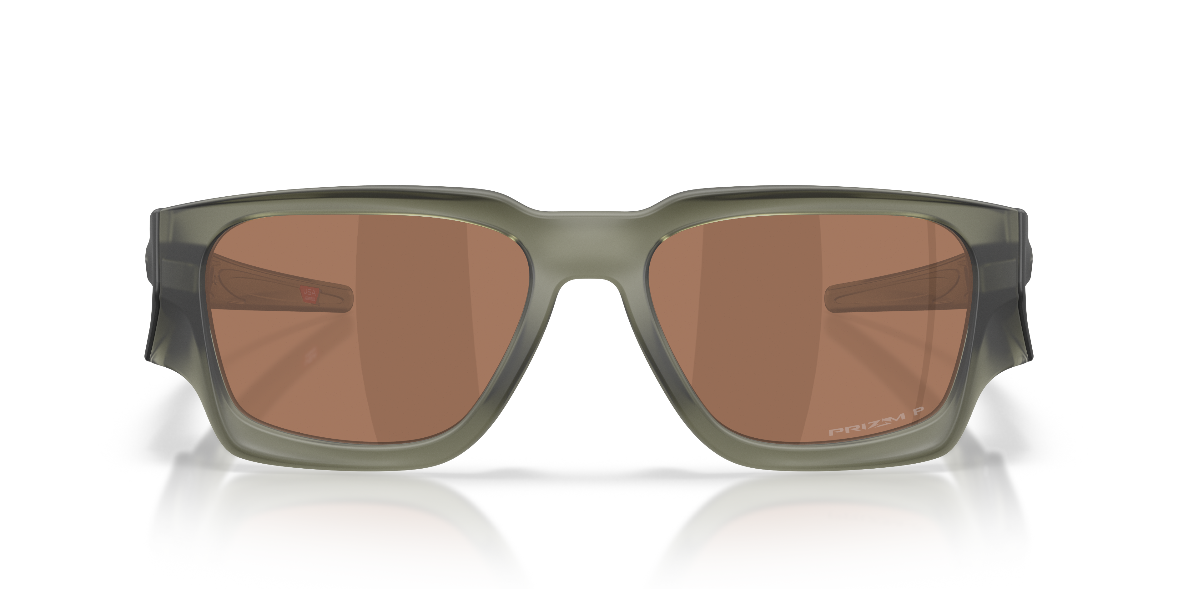 Oakley OO9514 Instagator Men's Rectangle Prizm Polarized Sunglasses - Matte White Frame