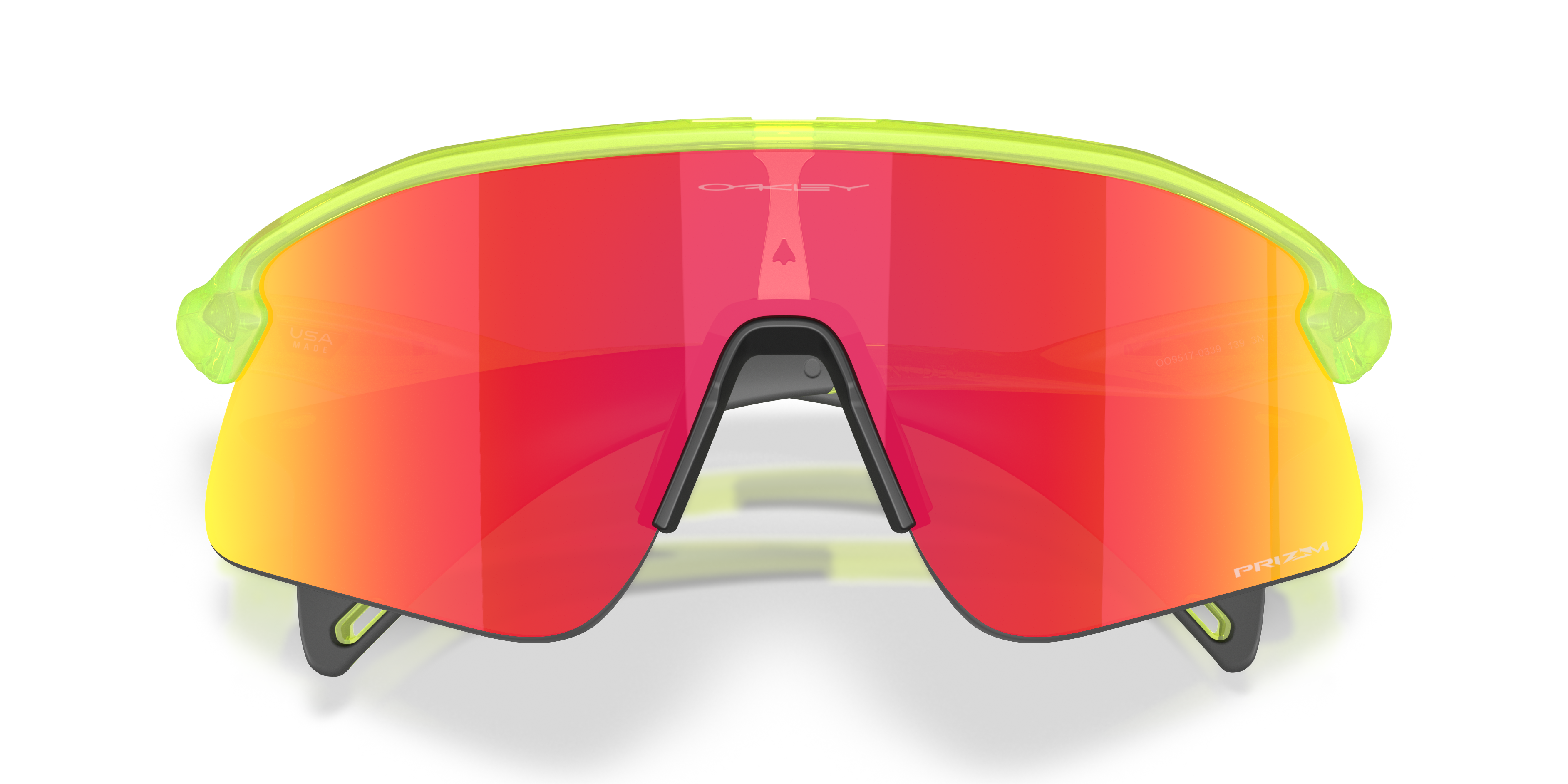 Oakley OO9517 Stunt Devil Unisex Rectangle Prizm Sunglasses - Matte Black Frame