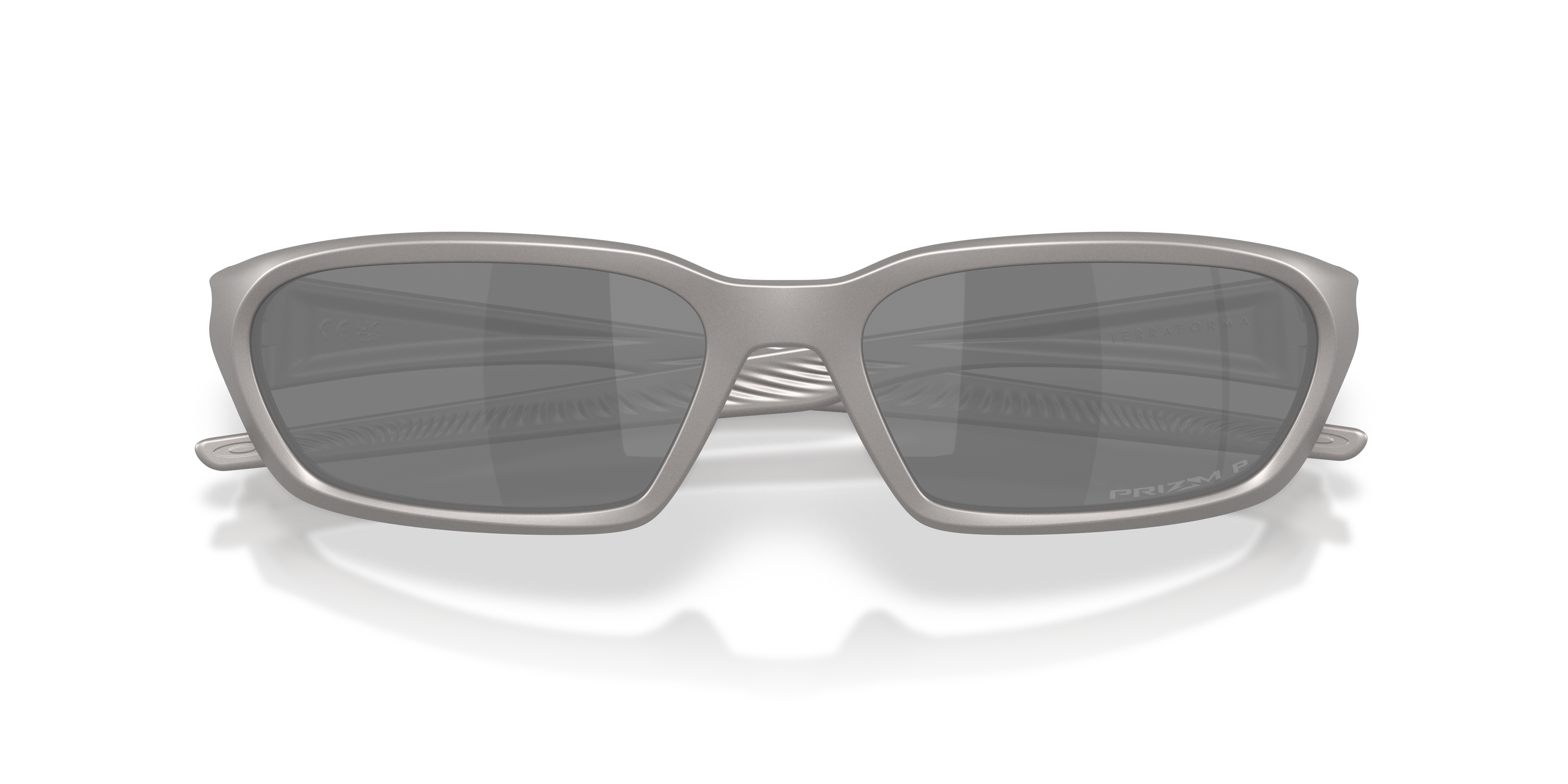 Oakley OO9530 Terraforma Unisex Rectangle Prizm Sunglasses - Matte Grey Smoke Frame