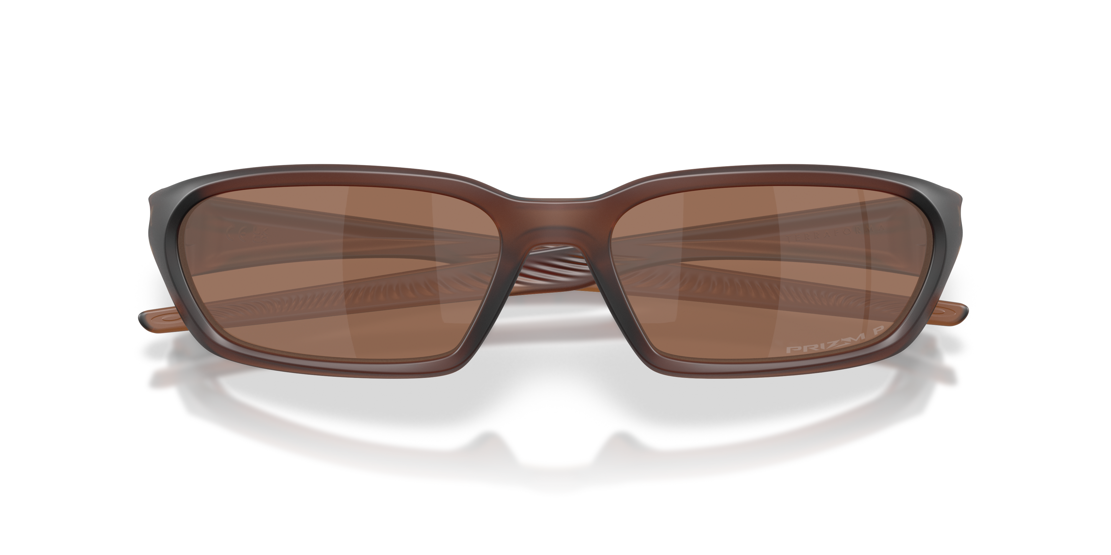 Oakley OO9530 Terraforma Unisex Rectangle Prizm Sunglasses - Matte Clear Frame