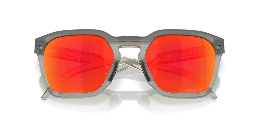 Oakley OO9533 HSTN SQ Unisex Square Prizm Sunglasses - Matte Mist Frame