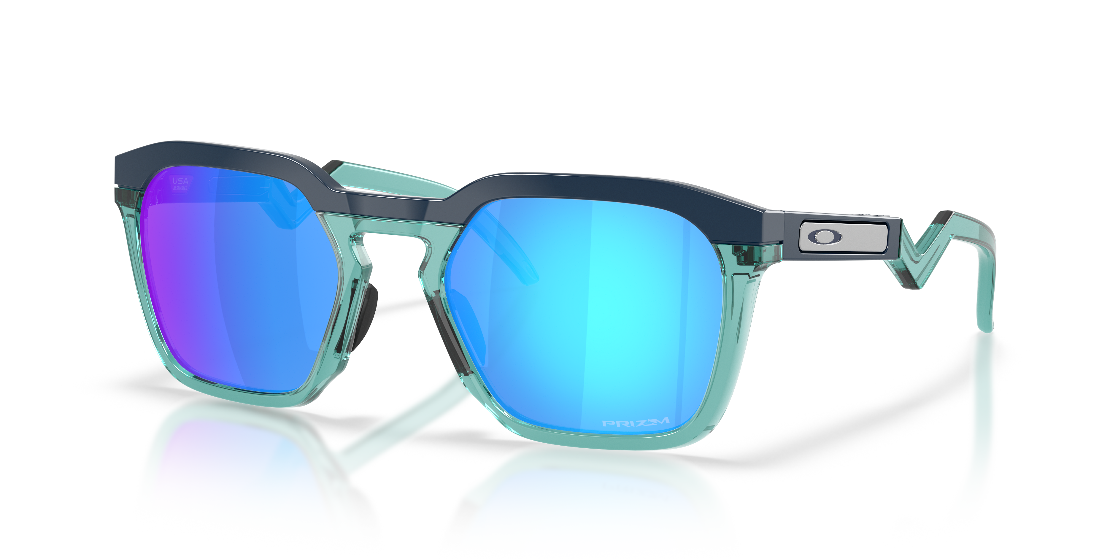 Oakley OO9533 HSTN SQ Unisex Square Prizm Sunglasses - Matte Sand Frame