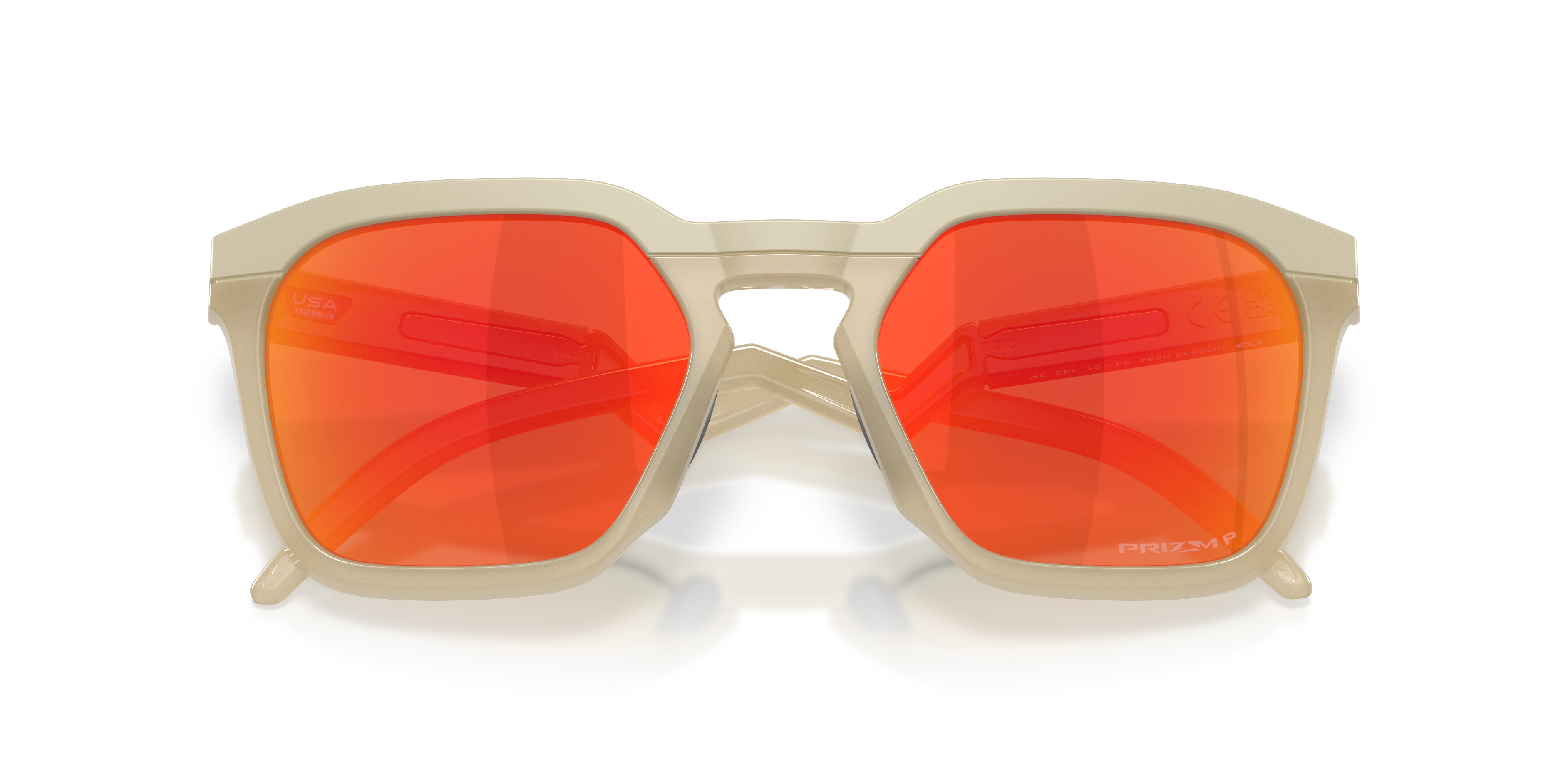 Oakley OO9533 HSTN SQ Unisex Square Prizm Sunglasses - Matte Mist Frame