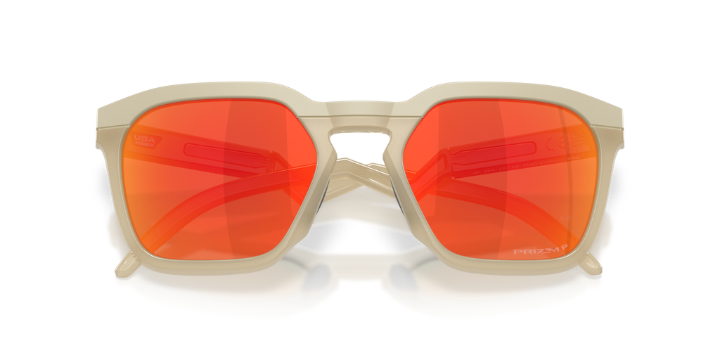 Oakley OO9533 HSTN SQ Unisex Square Prizm Sunglasses - Matte Black Frame