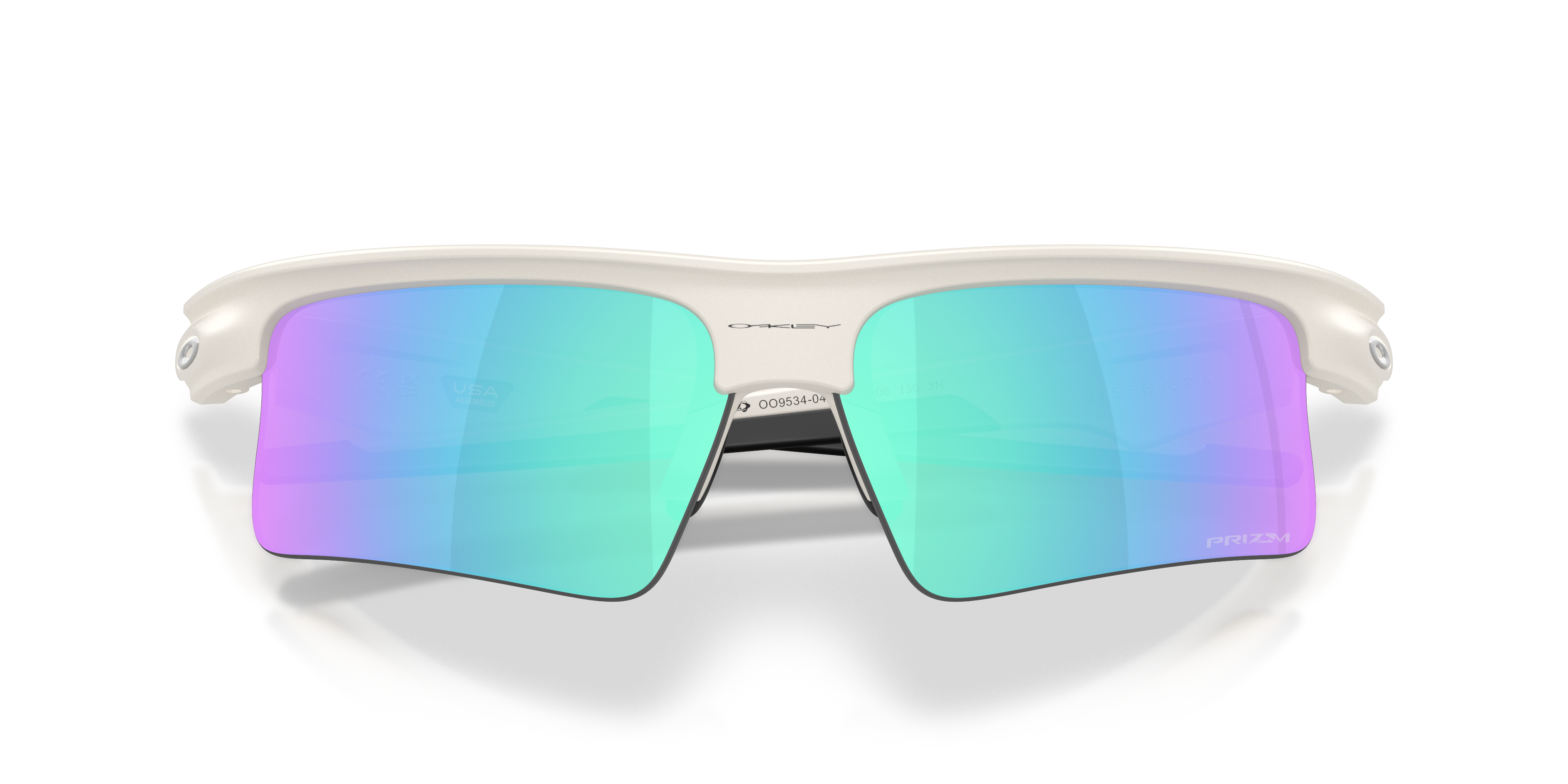 Oakley OO9534 Bisphaera Speed Unisex Prizm Sport Sunglasses - Polished Black Frame