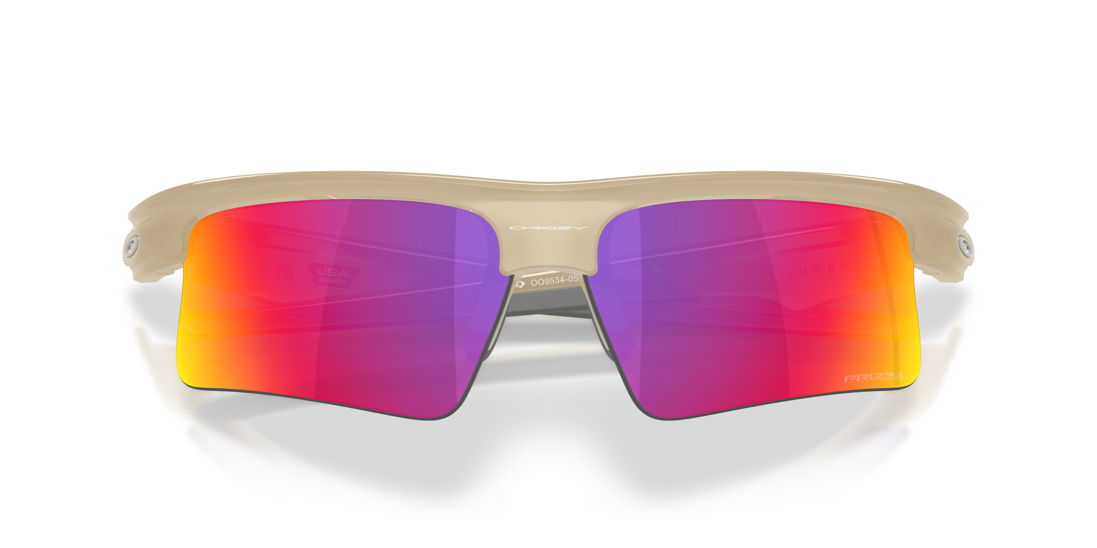 Oakley OO9534 Bisphaera Speed Unisex Prizm Sport Sunglasses - Matte Trans Stonewash Frame