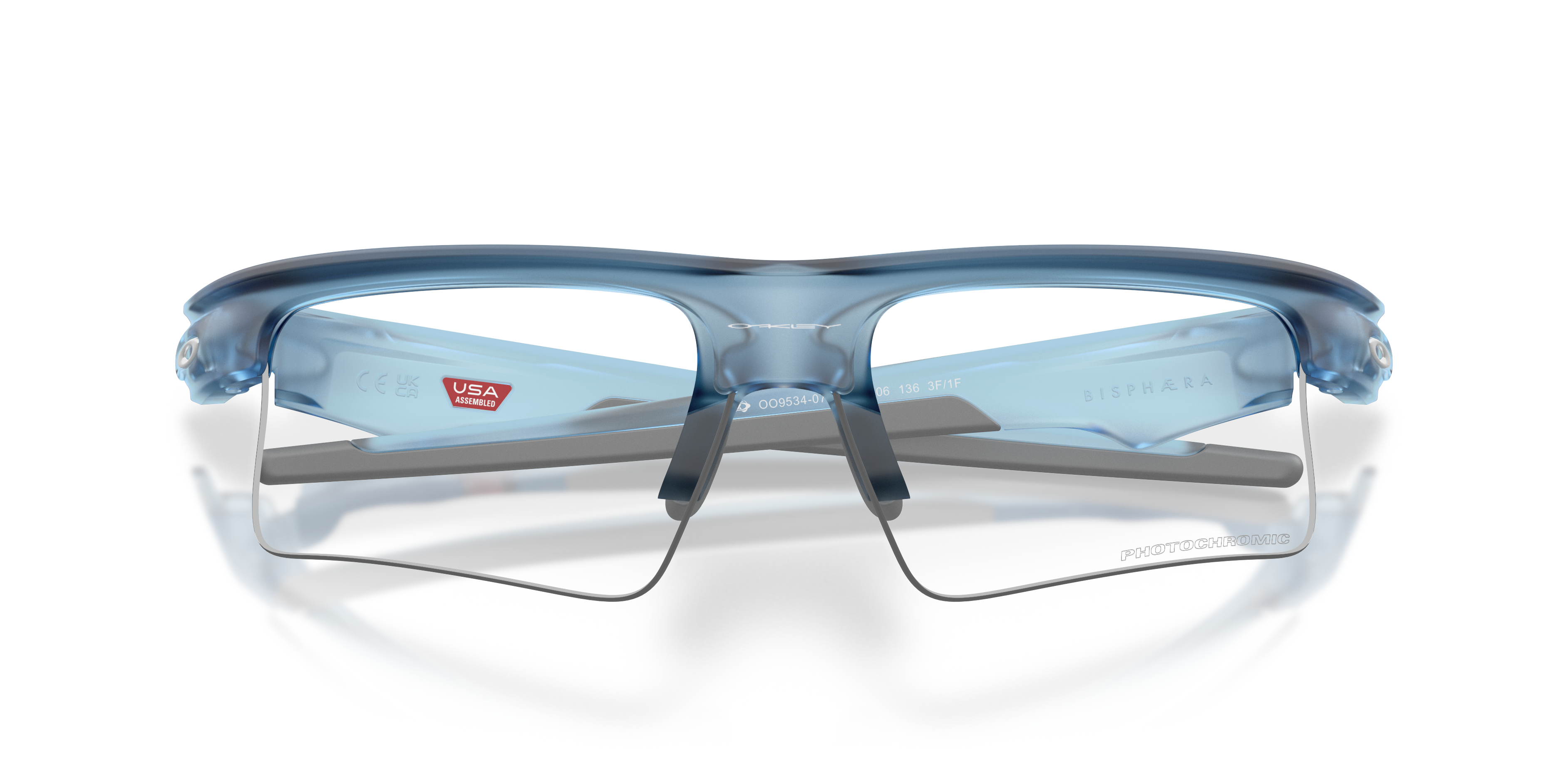 Oakley OO9534 Bisphaera Speed Unisex Prizm Sport Sunglasses - Matte Mist Frame
