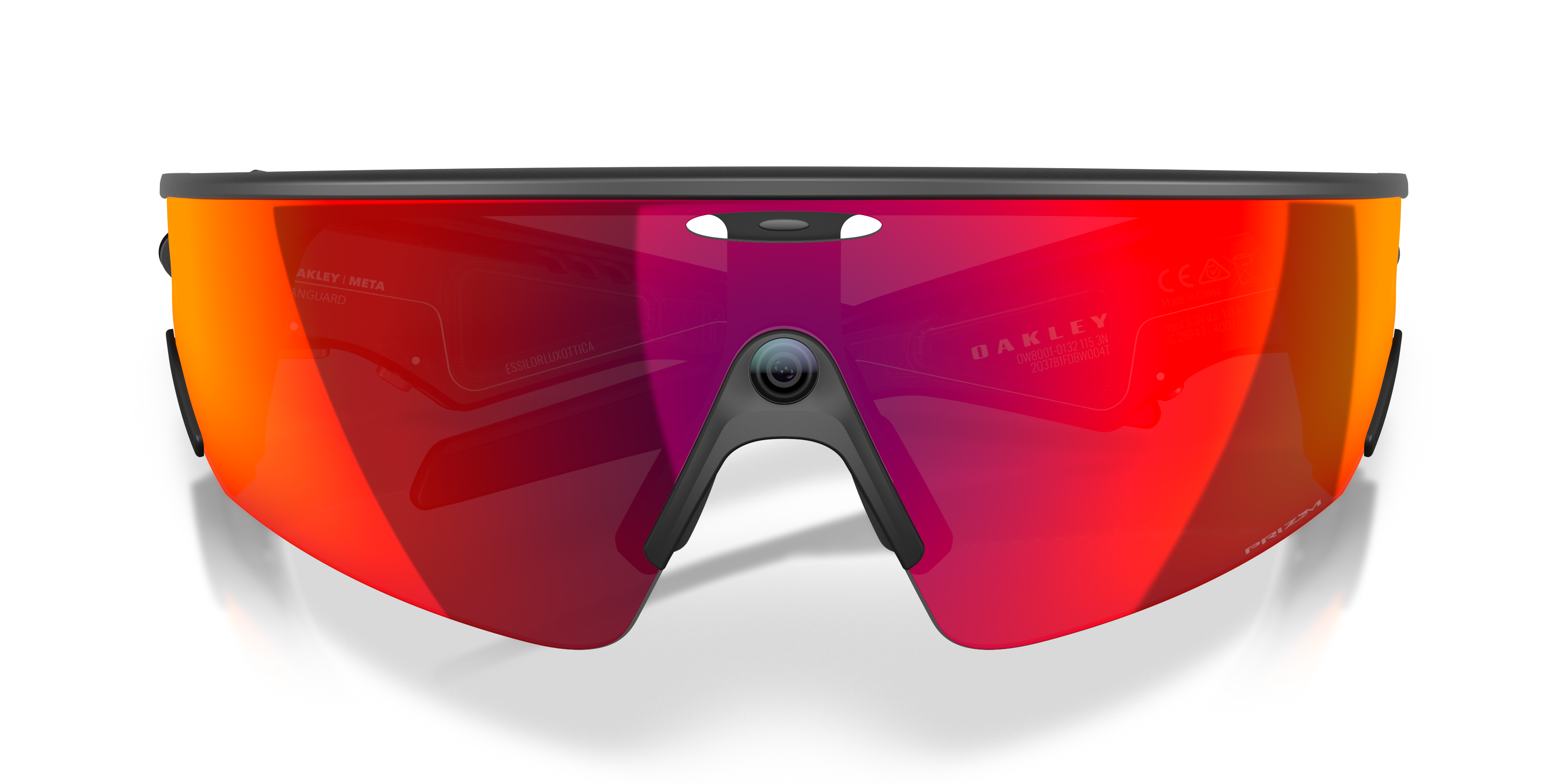 Oakley | Meta Meta Vanguard Unisex Rectangle Prizm Sunglasses - White Frame