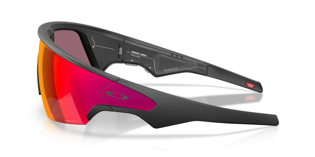 Oakley Meta Vanguard Unisex Rectangle Prizm Sunglasses - Black Frame