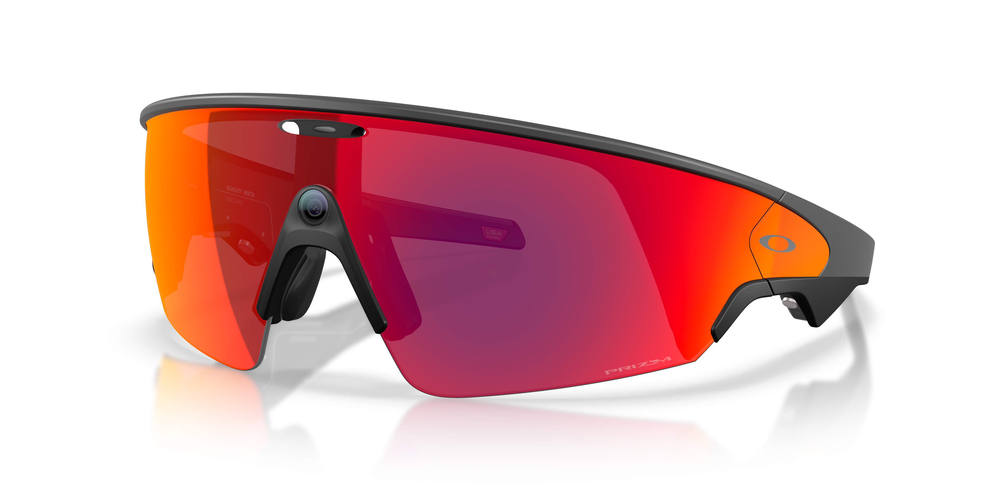 Oakley | Meta Meta Vanguard Unisex Rectangle Prizm Sunglasses - White Frame