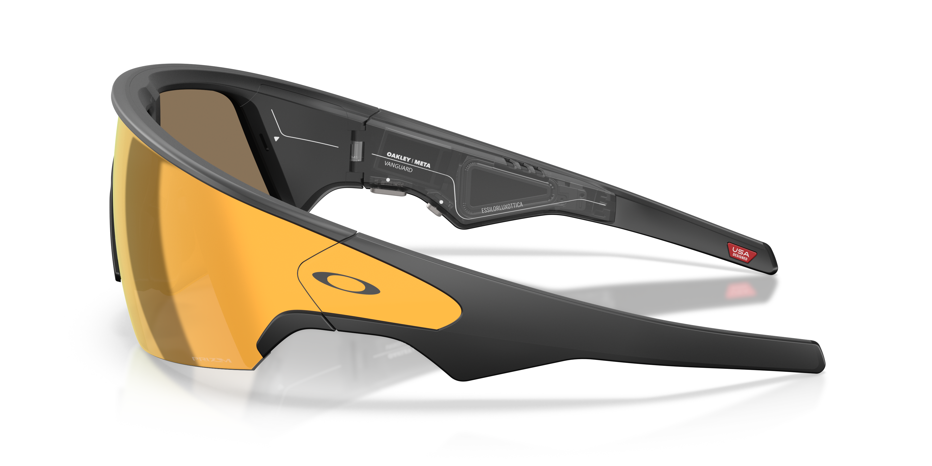 Oakley | Meta Meta Vanguard Unisex Rectangle Prizm Sunglasses - Black Frame