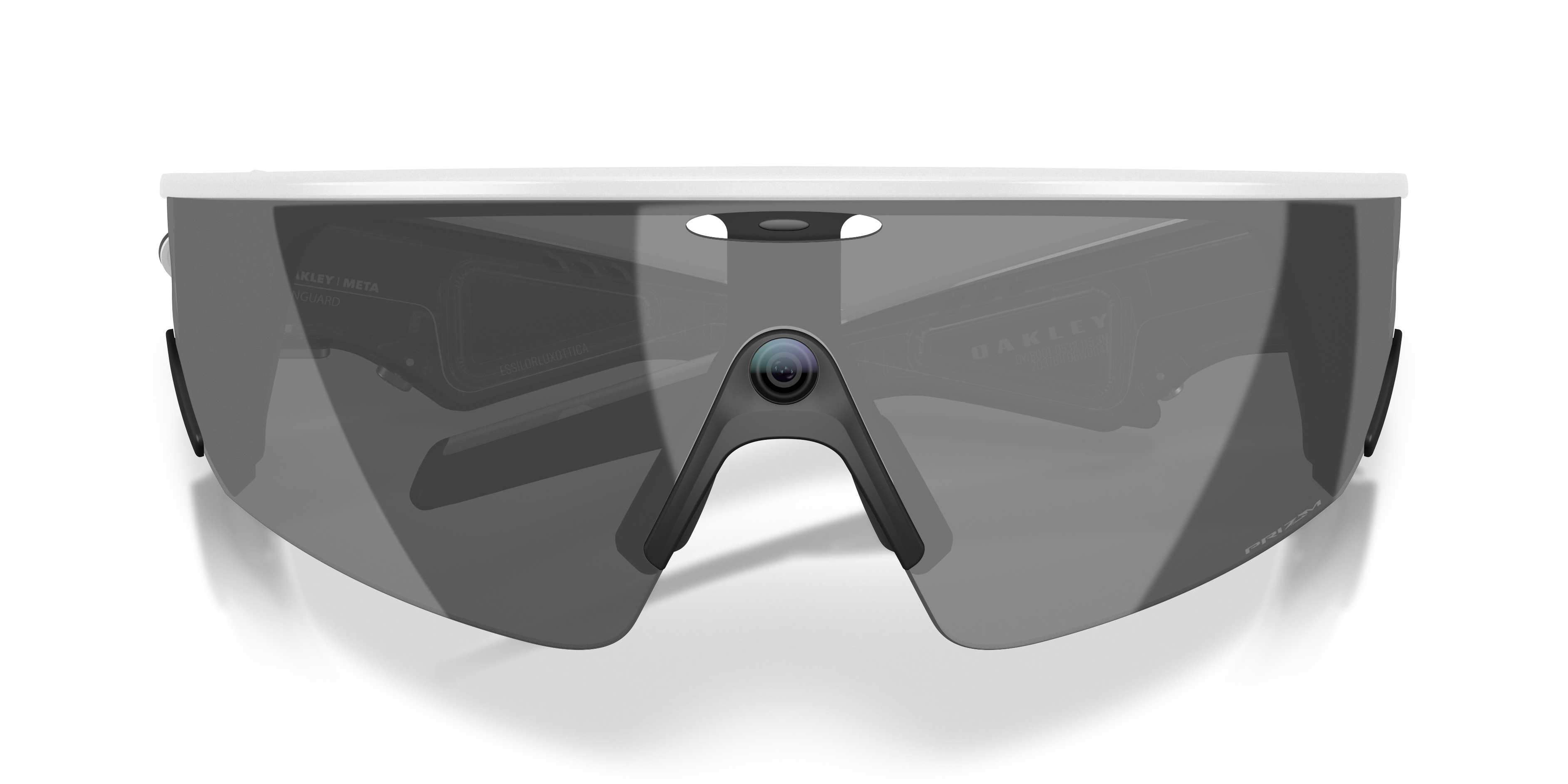 Oakley Meta Vanguard Unisex Rectangle Prizm Sunglasses - White Frame