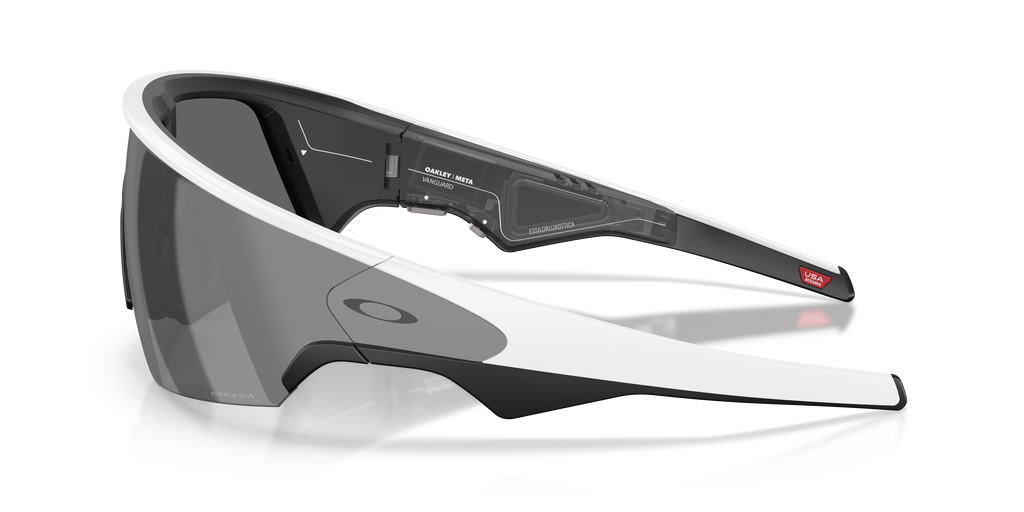 Oakley Meta Vanguard Unisex Rectangle Prizm Sunglasses - White Frame