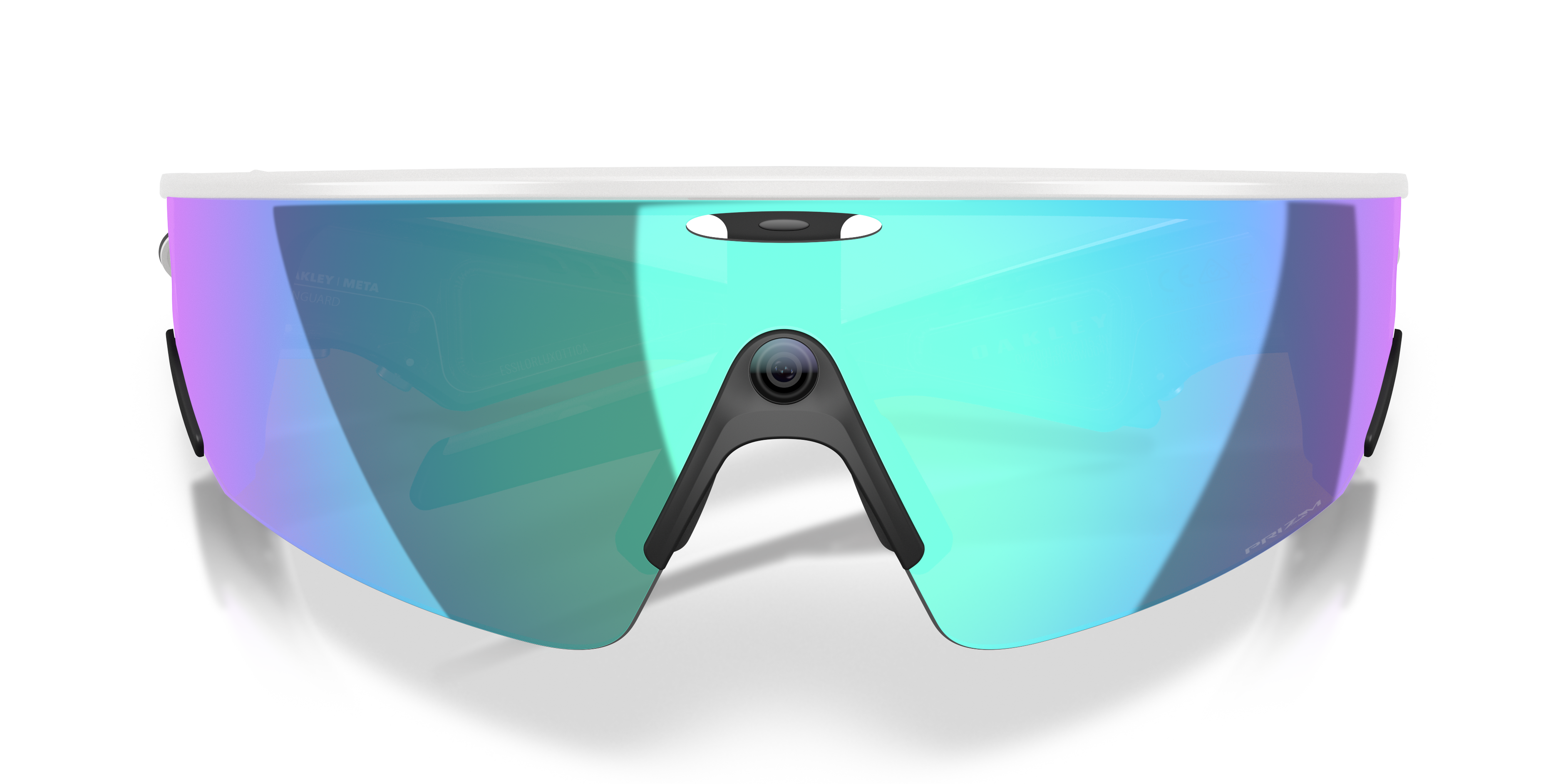 Oakley | Meta Meta Vanguard Unisex Rectangle Prizm Sunglasses - White Frame