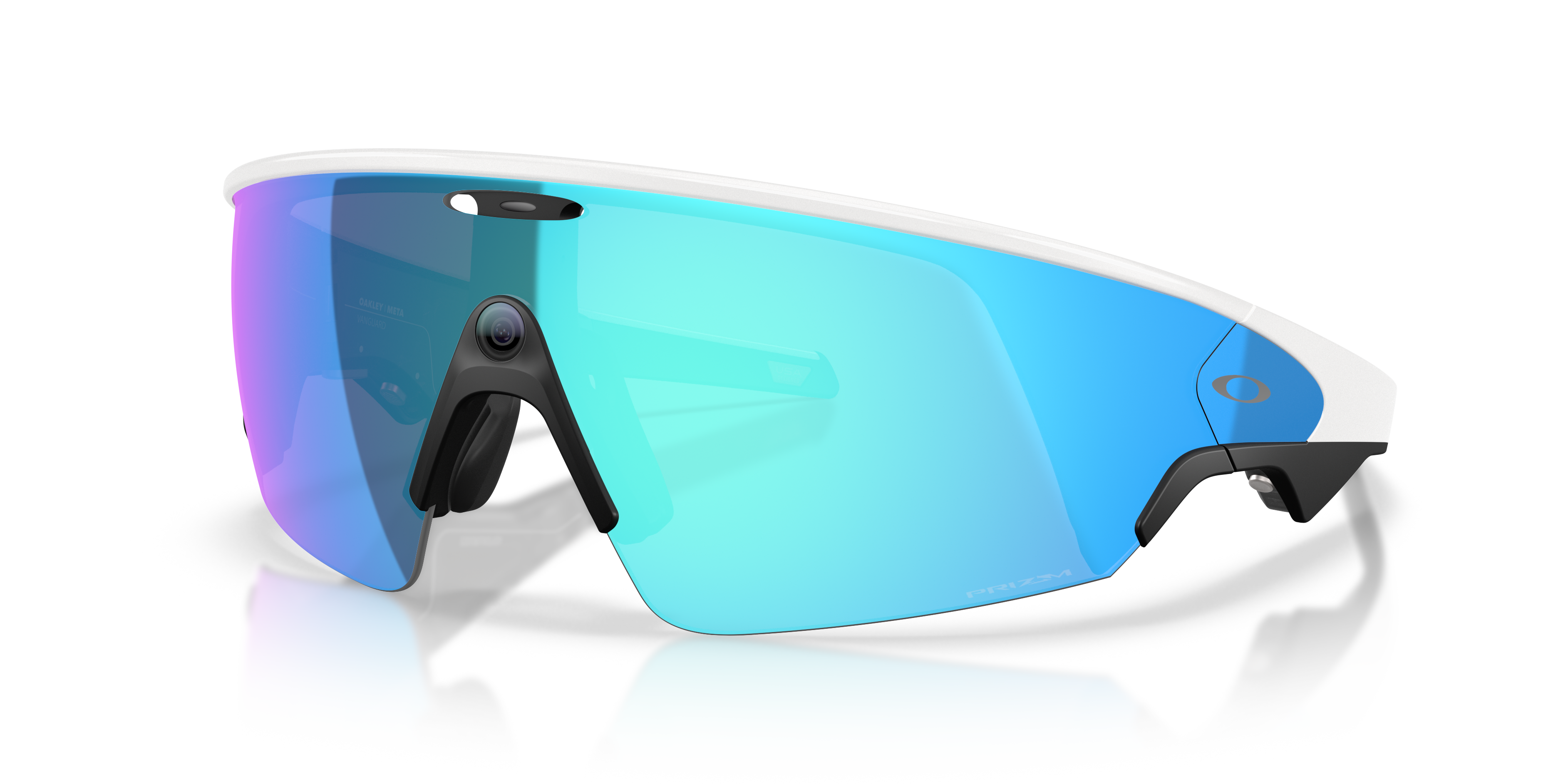 Oakley | Meta Meta Vanguard Unisex Rectangle Prizm Sunglasses - White Frame