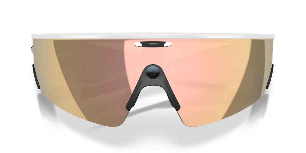 Oakley Meta Vanguard Unisex Rectangle Prizm Sunglasses - White Frame